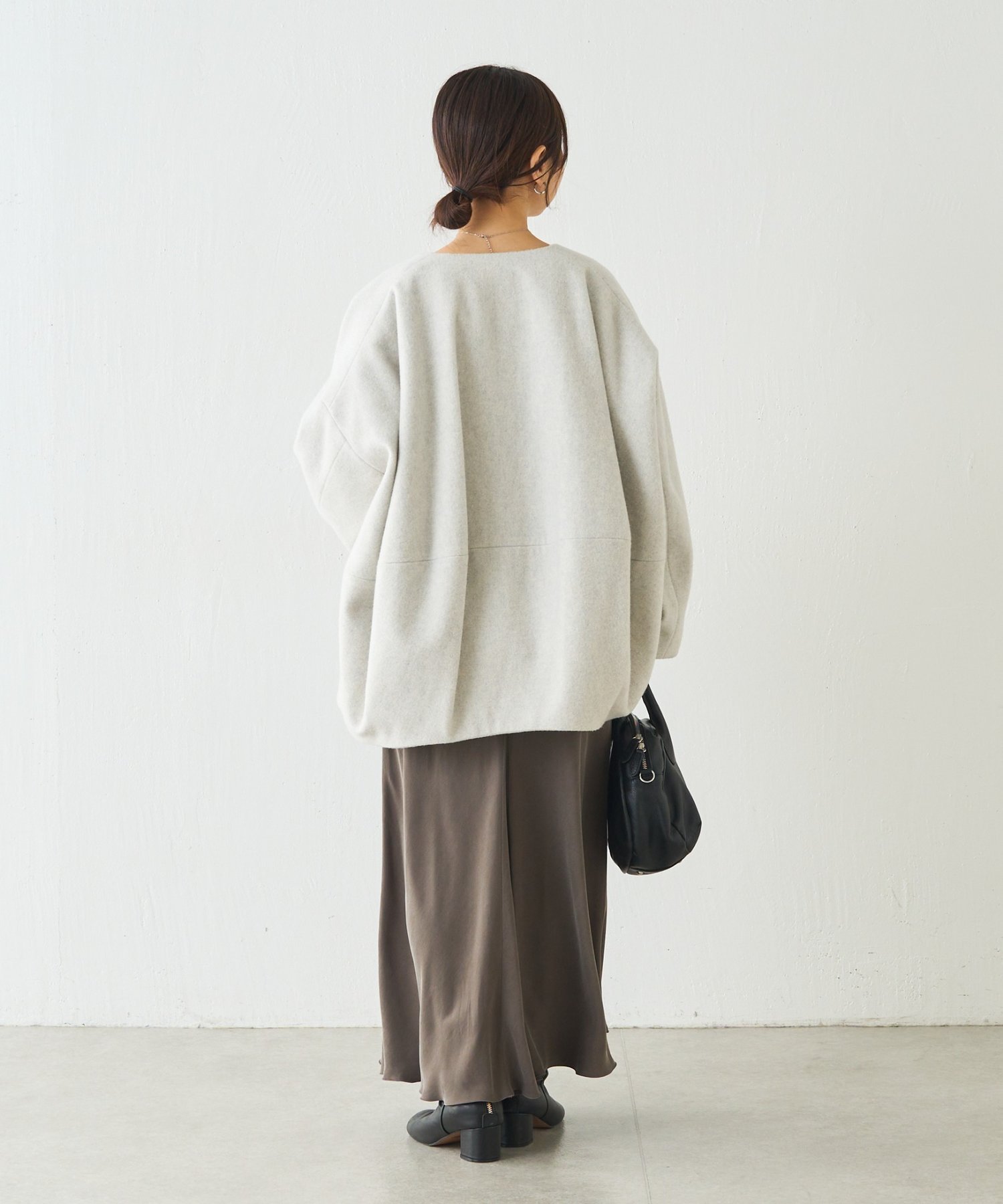 BEARDSLEY｜後ろぷっくりウールショートコート | Rakuten Fashion(楽天