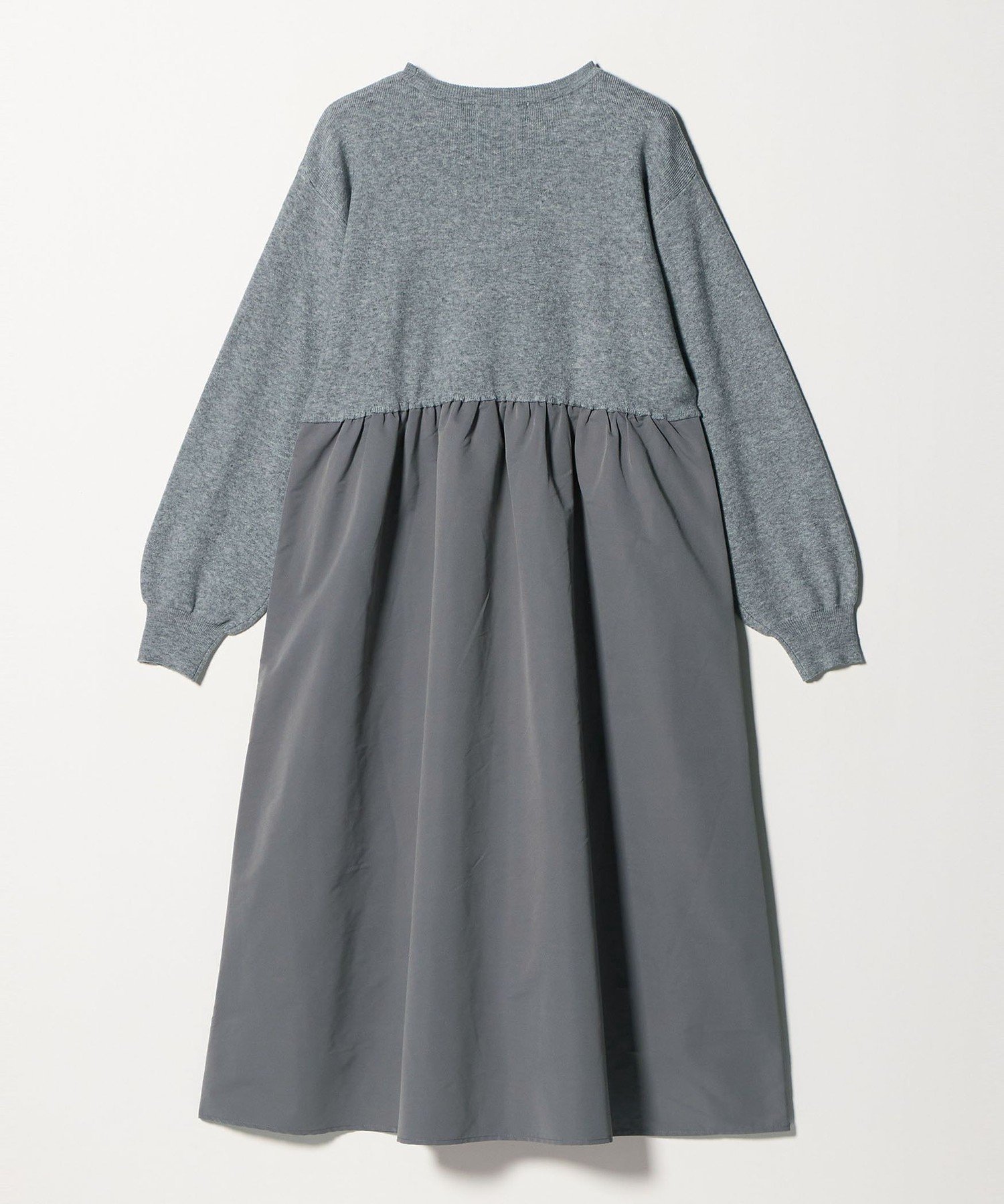 UNITED ARROWS LTD. OUTLET｜ニット*タフタ コンビギャザー ワンピース