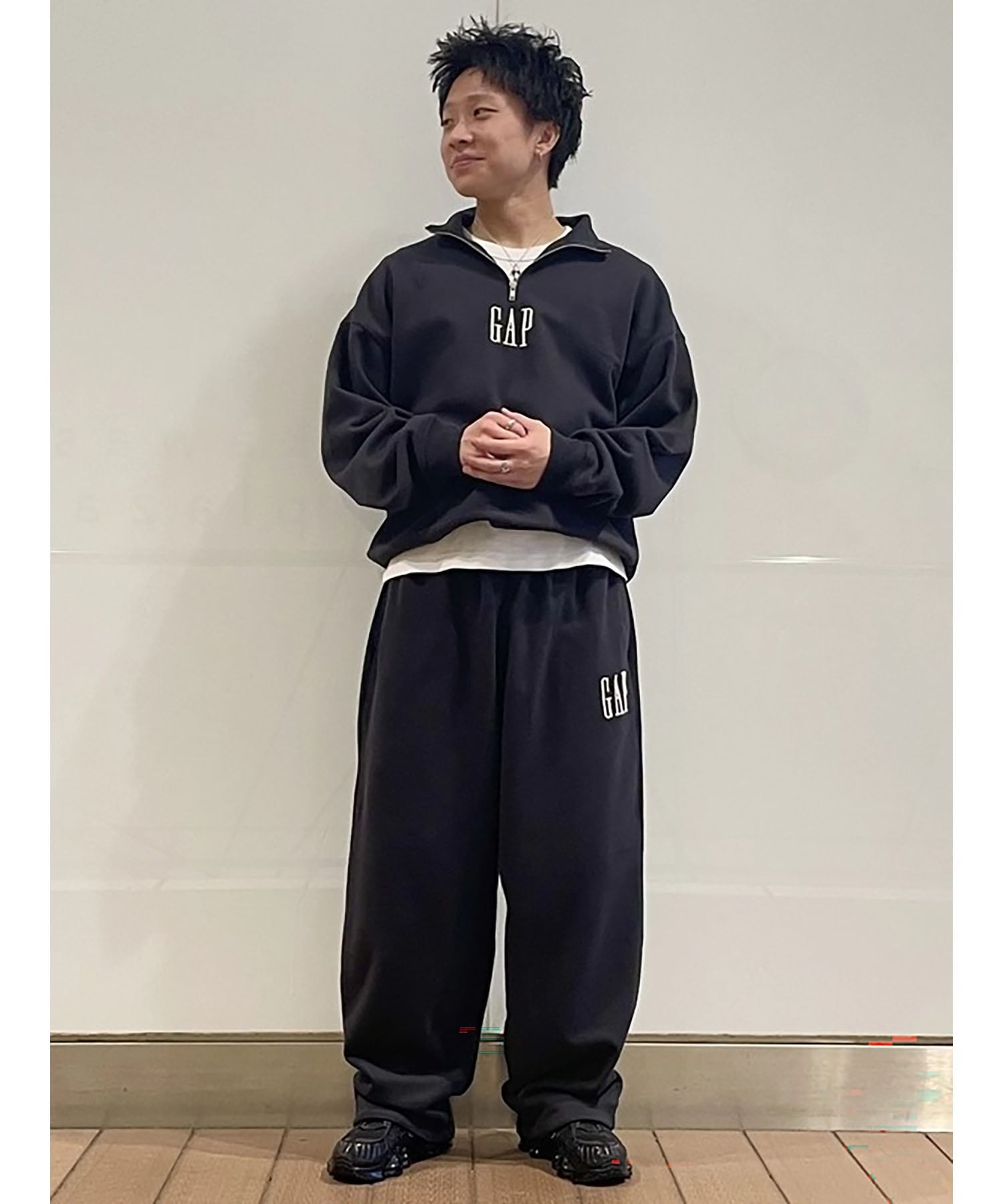 GAP｜(U)ヴィンテージソフト GAPロゴ バギー スウェットパンツ