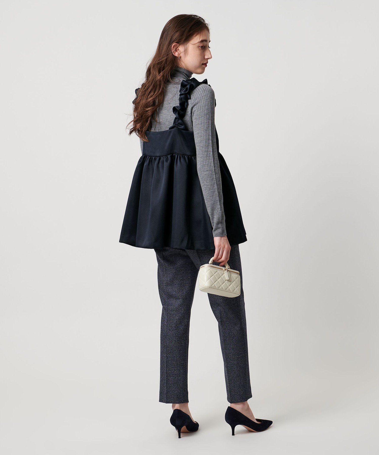 UNITED ARROWS｜ギャザー サテン キャミソール -ウォッシャブル