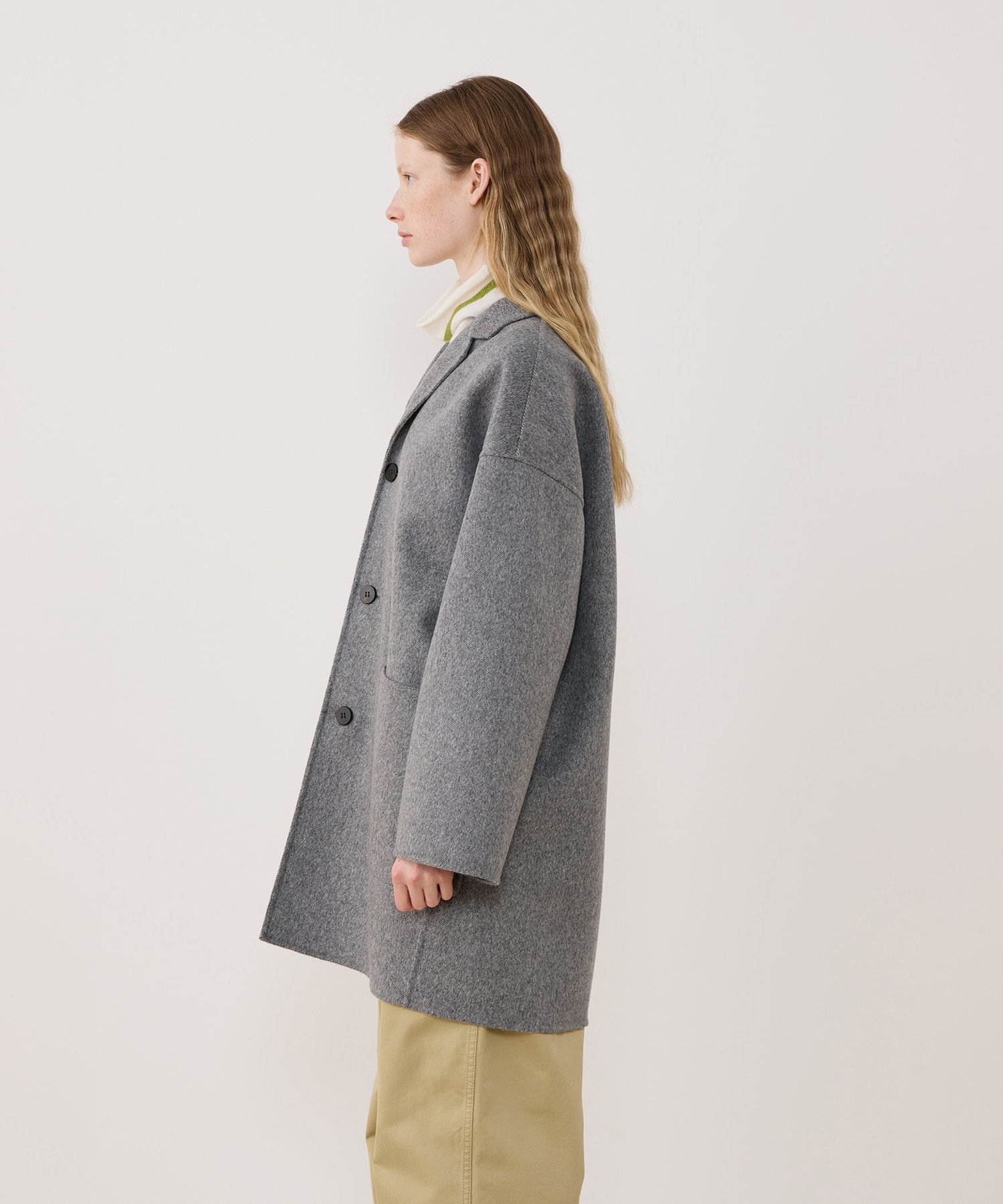 TOMORROWLAND｜ウールダブルフェイス キモノスリーブコート | Rakuten