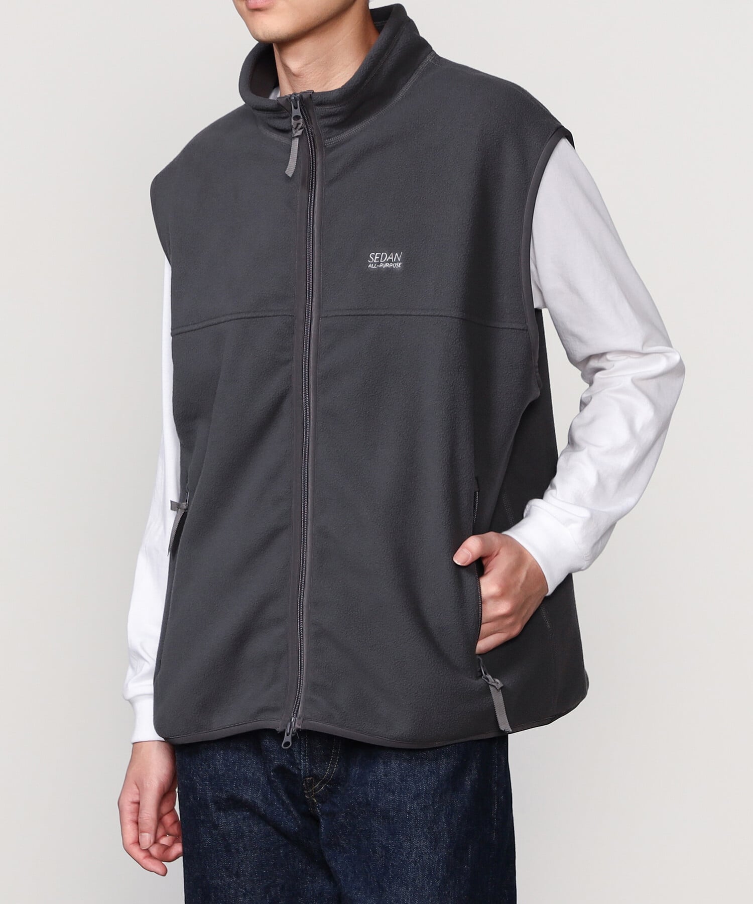 Bshop｜SEDAN ALL-PURPOSE | Fleece Full Zip Vest MEN | Rakuten