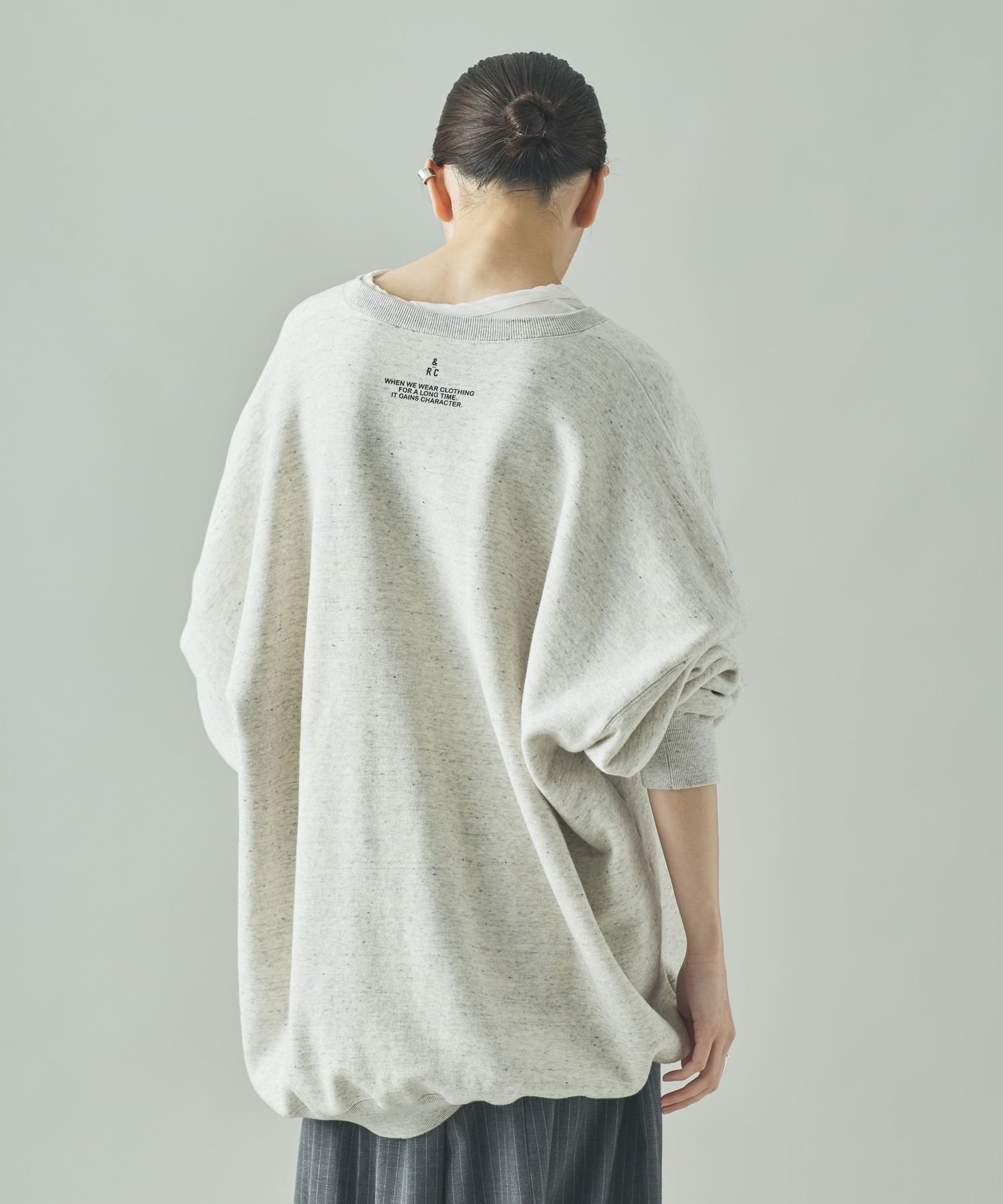 Curensology＆RC フレンチテリービッグトレーナー♢カーキ Curensology｜<&RC>フレンチテリービッグトレーナー | Rakuten Fashion