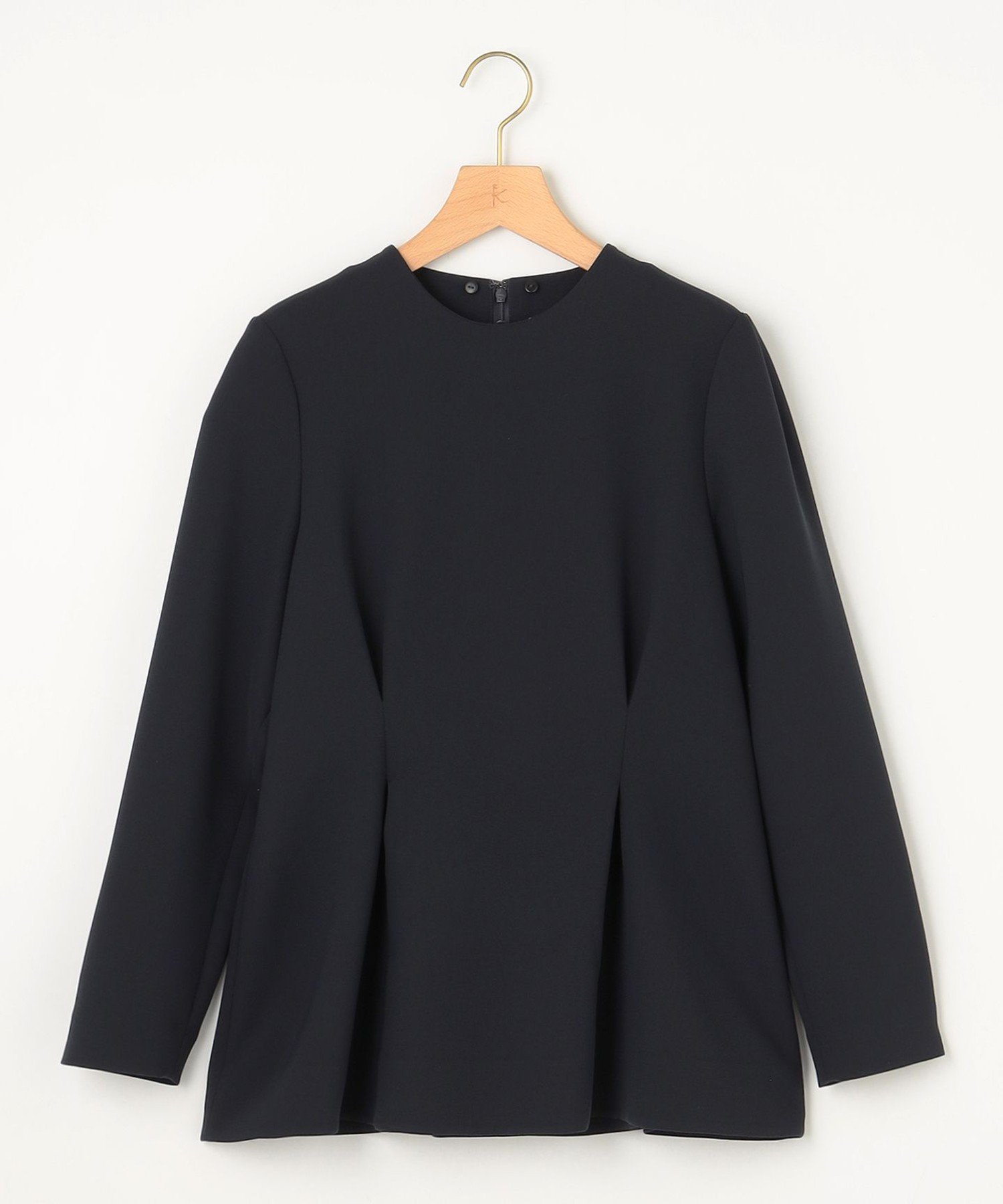 組曲｜【KUMIKYOKU NAVY】コンフォータブルドレープ 襟付きブラウス