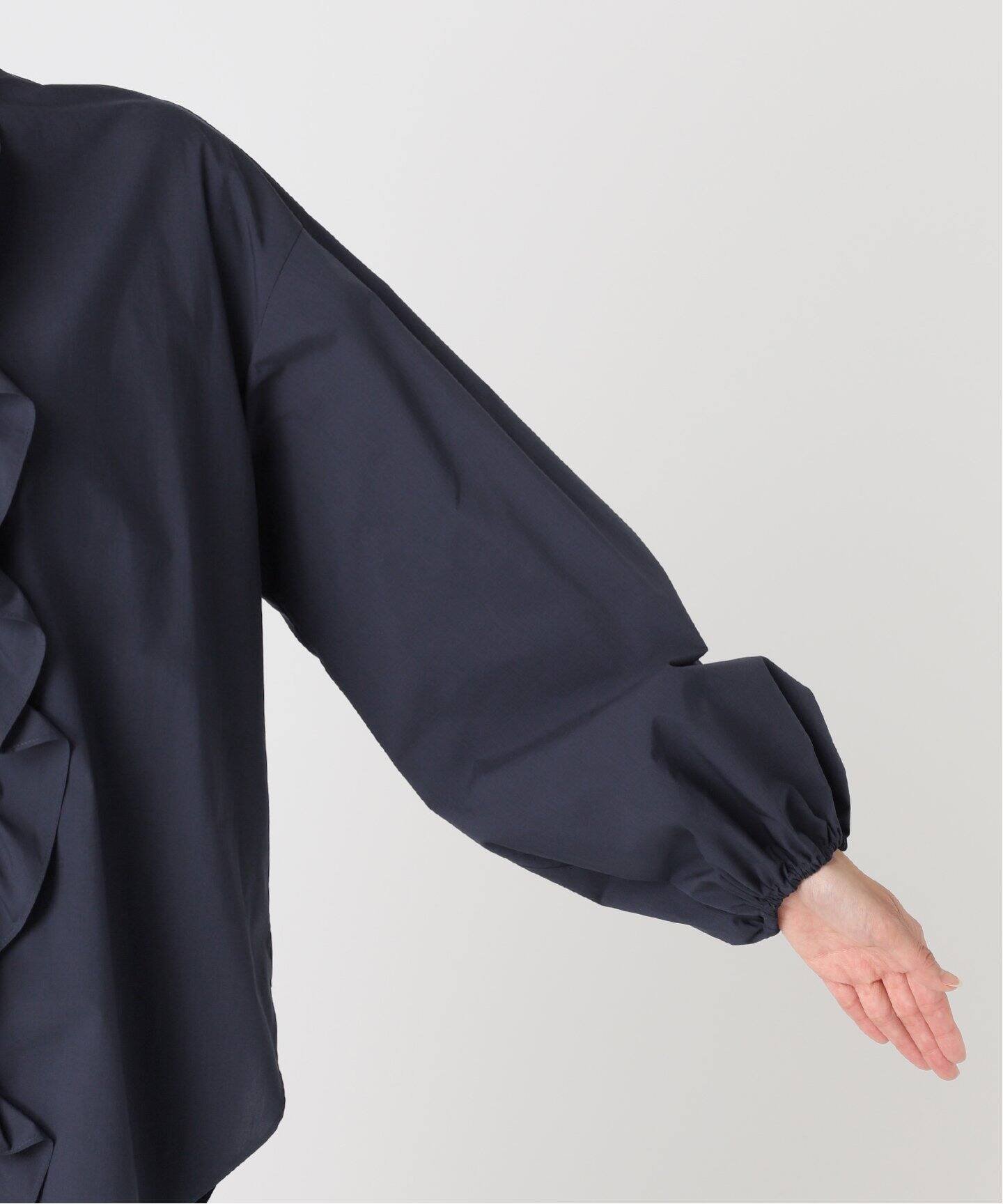 JOURNAL STANDARD L'ESSAGE｜《追加》スタンドカラーフリルシャツ