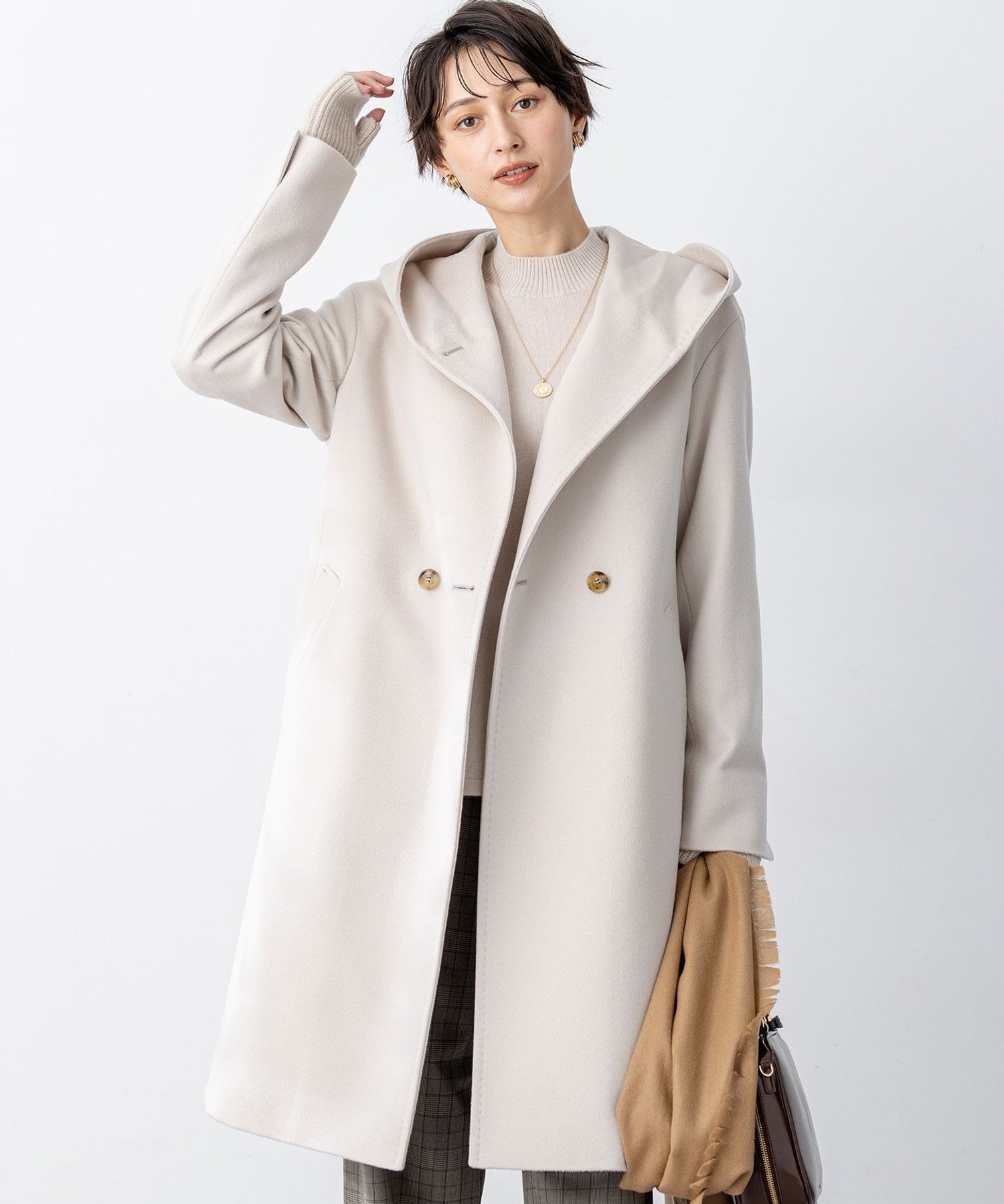 23区｜ウールカシミヤビーバー フーデット コート | Rakuten Fashion