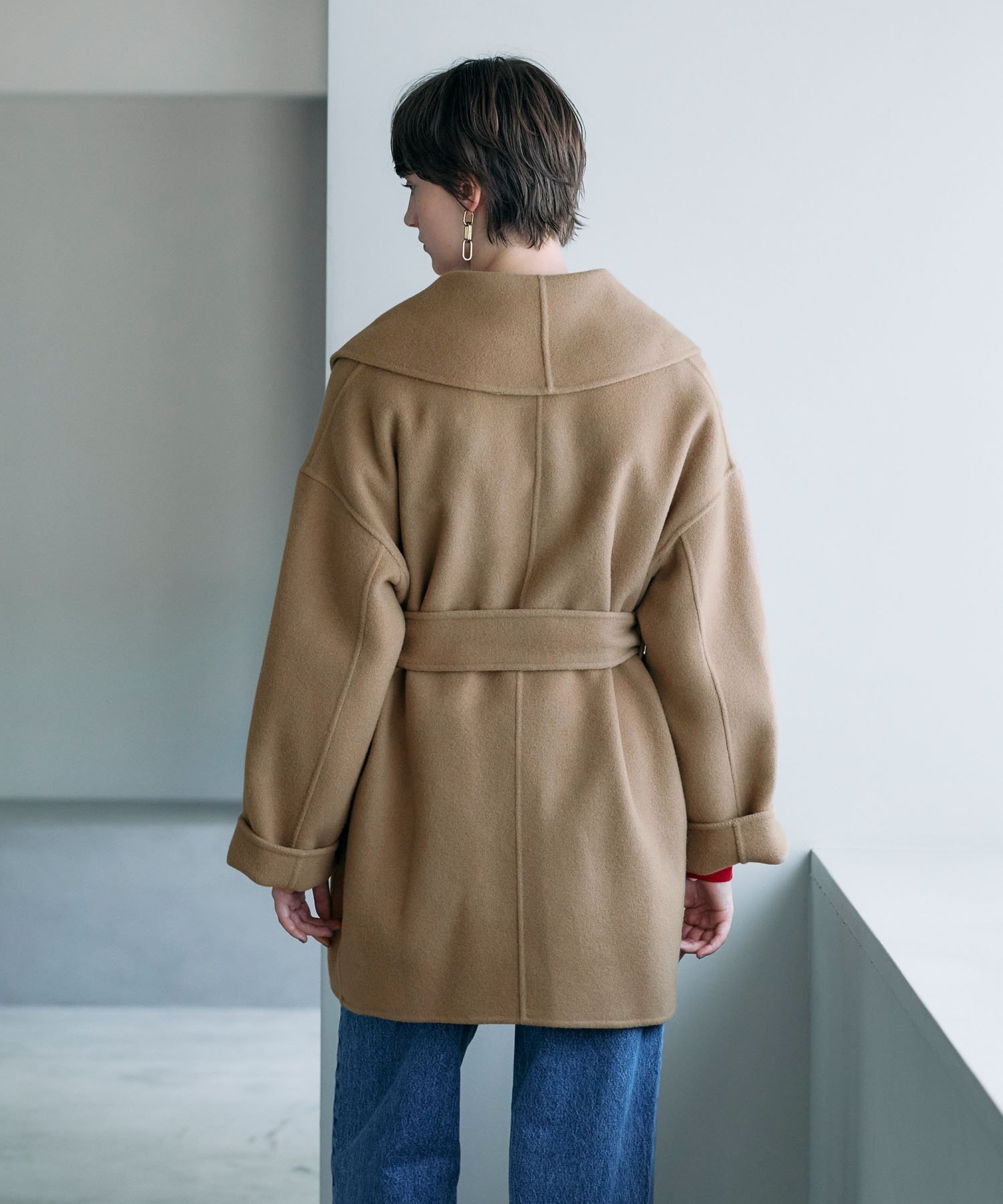 N.O.R.C｜ウールメルトンミドルリバーコート | Rakuten Fashion(楽天