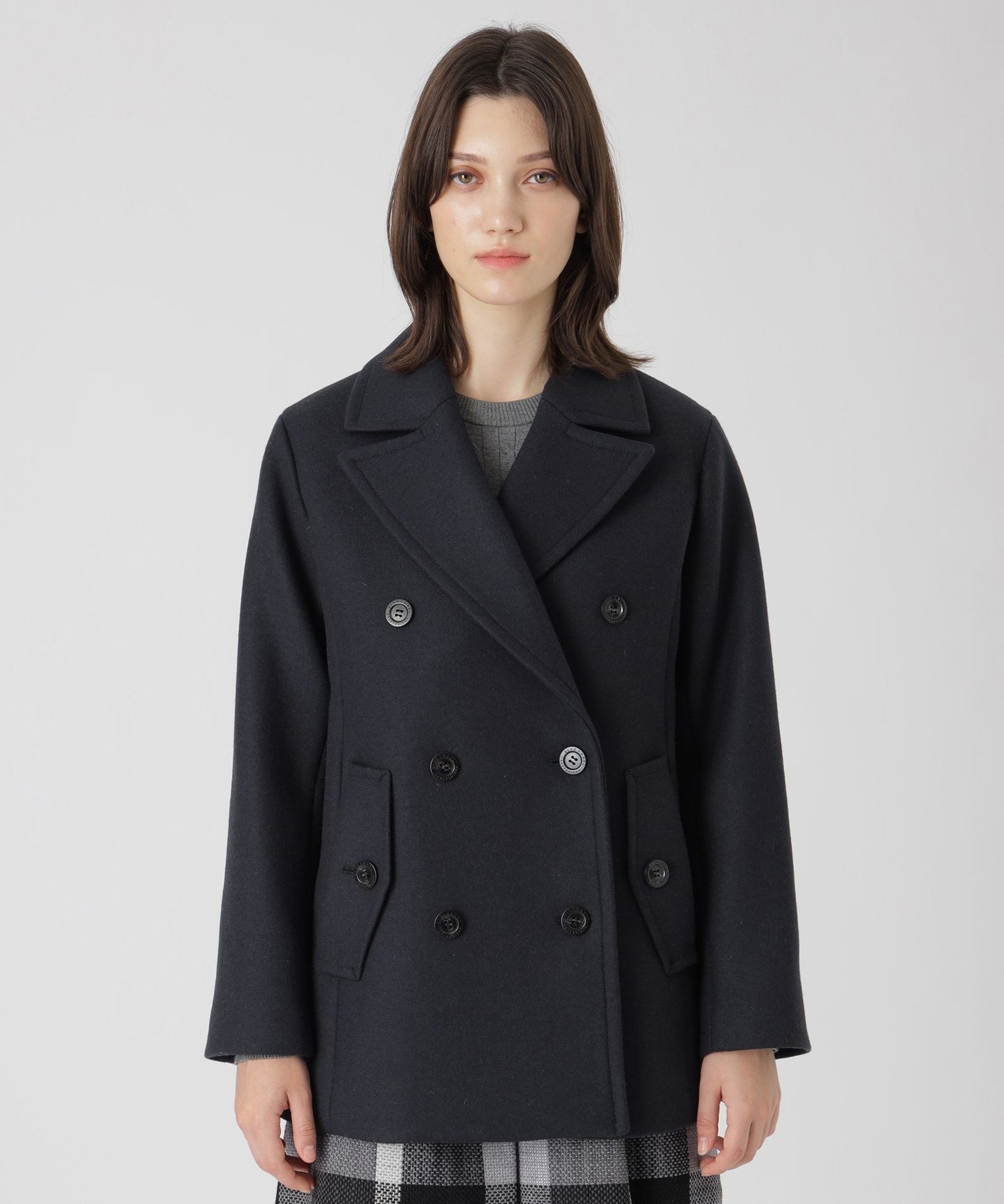 BLUE LABEL / BLACK LABEL CRESTBRIDGE｜ツイルメルトンピーコート