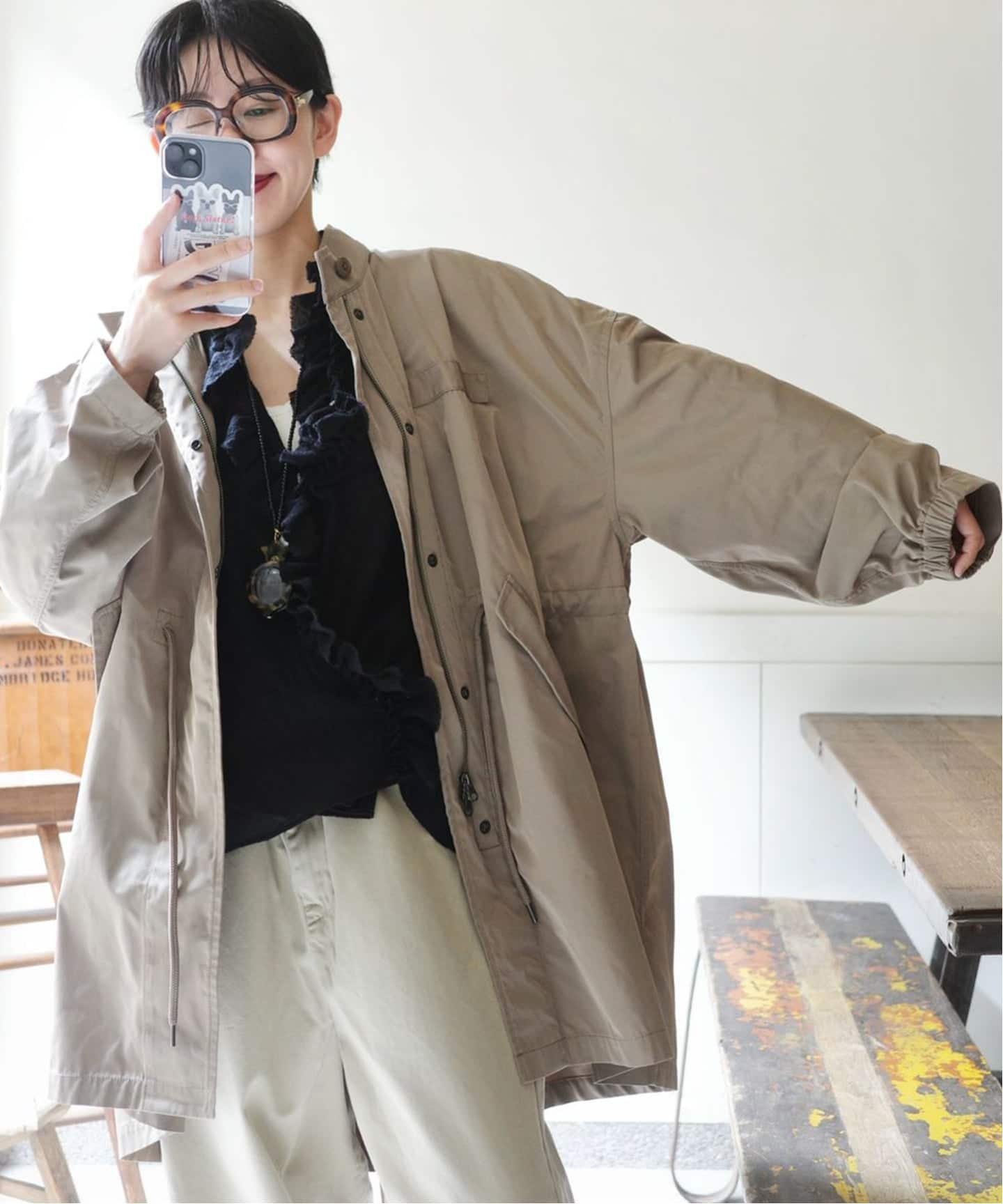 journal standard luxe｜メモリーツイル モッズコート | Rakuten