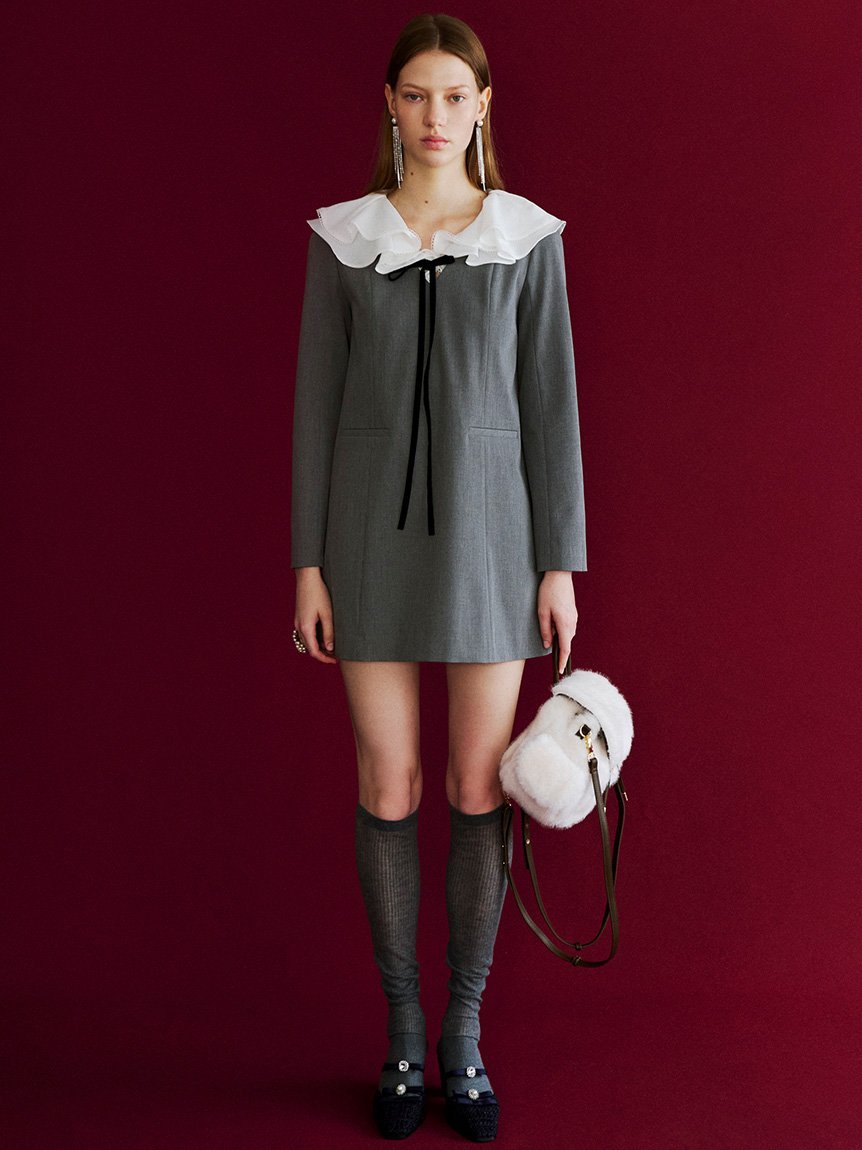 LILY BROWN｜[L.B CANDY STOCK]ビジューリボンストラップミュール