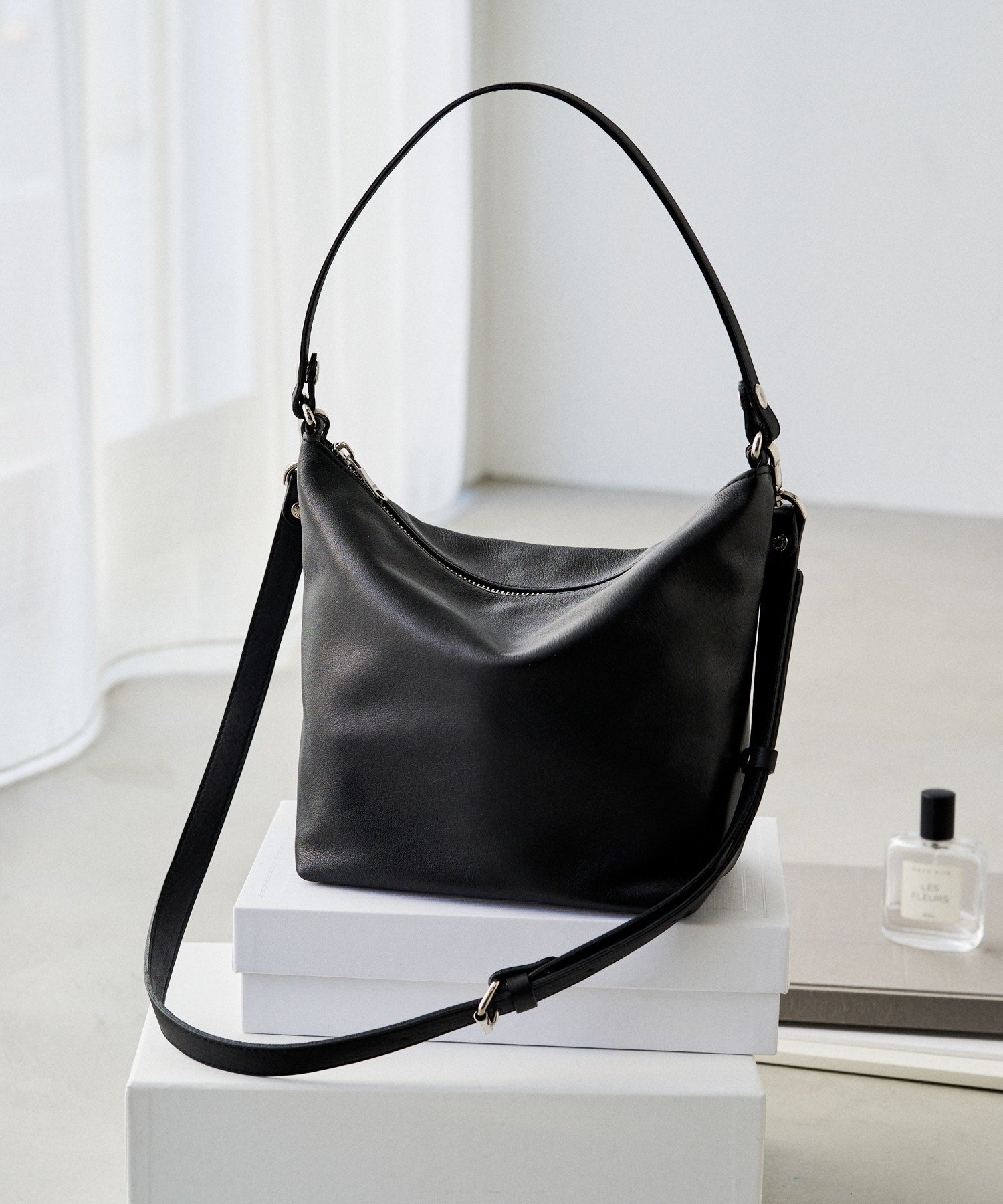 russet｜《3/4~価格改定》ソフトレザーシンプルショルダーバッグ