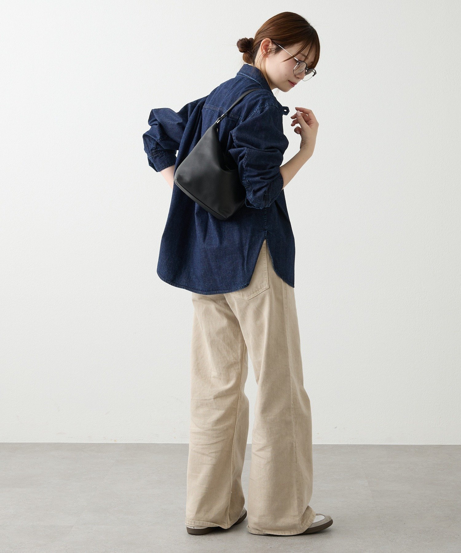 russet｜《3/4~価格改定》ソフトレザーシンプルショルダーバッグ