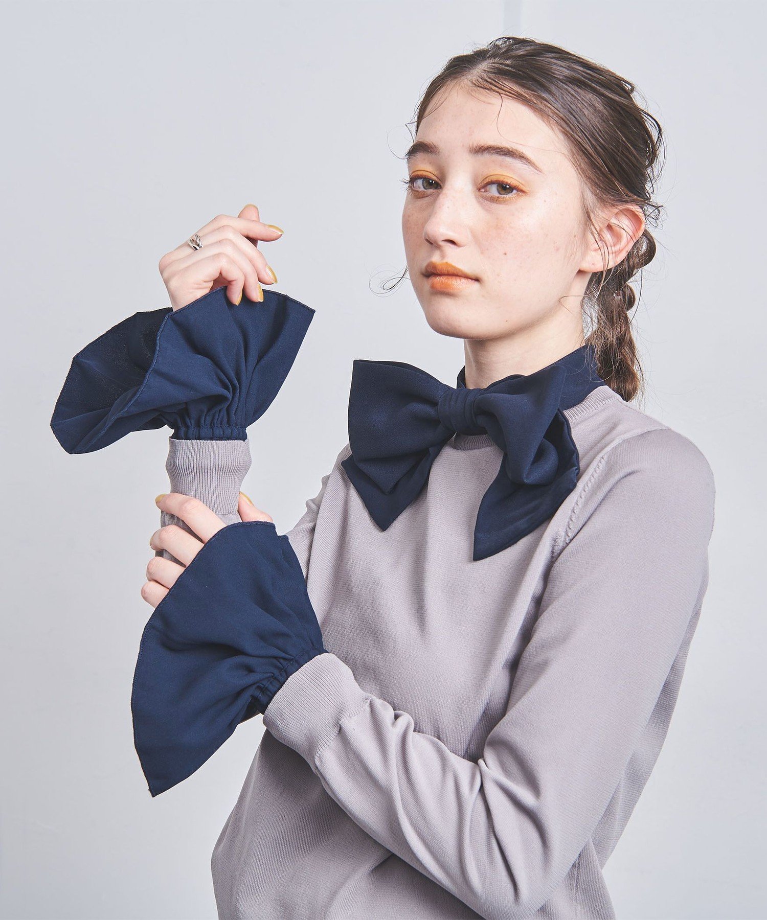 ユナイテッドアローズ 別注　iris47 ボウタイ　リボン　付け襟　カフス 別注】＜IRIS 47＞ボウタイ/付け襟