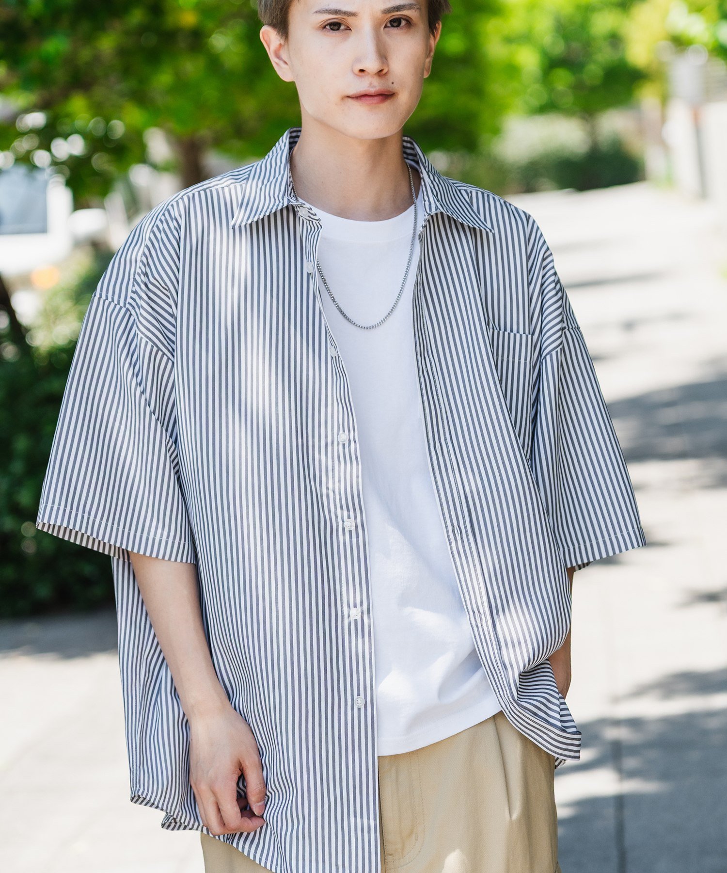 improves｜NULL ヌル ストライプ 半袖シャツ | Rakuten Fashion(楽天