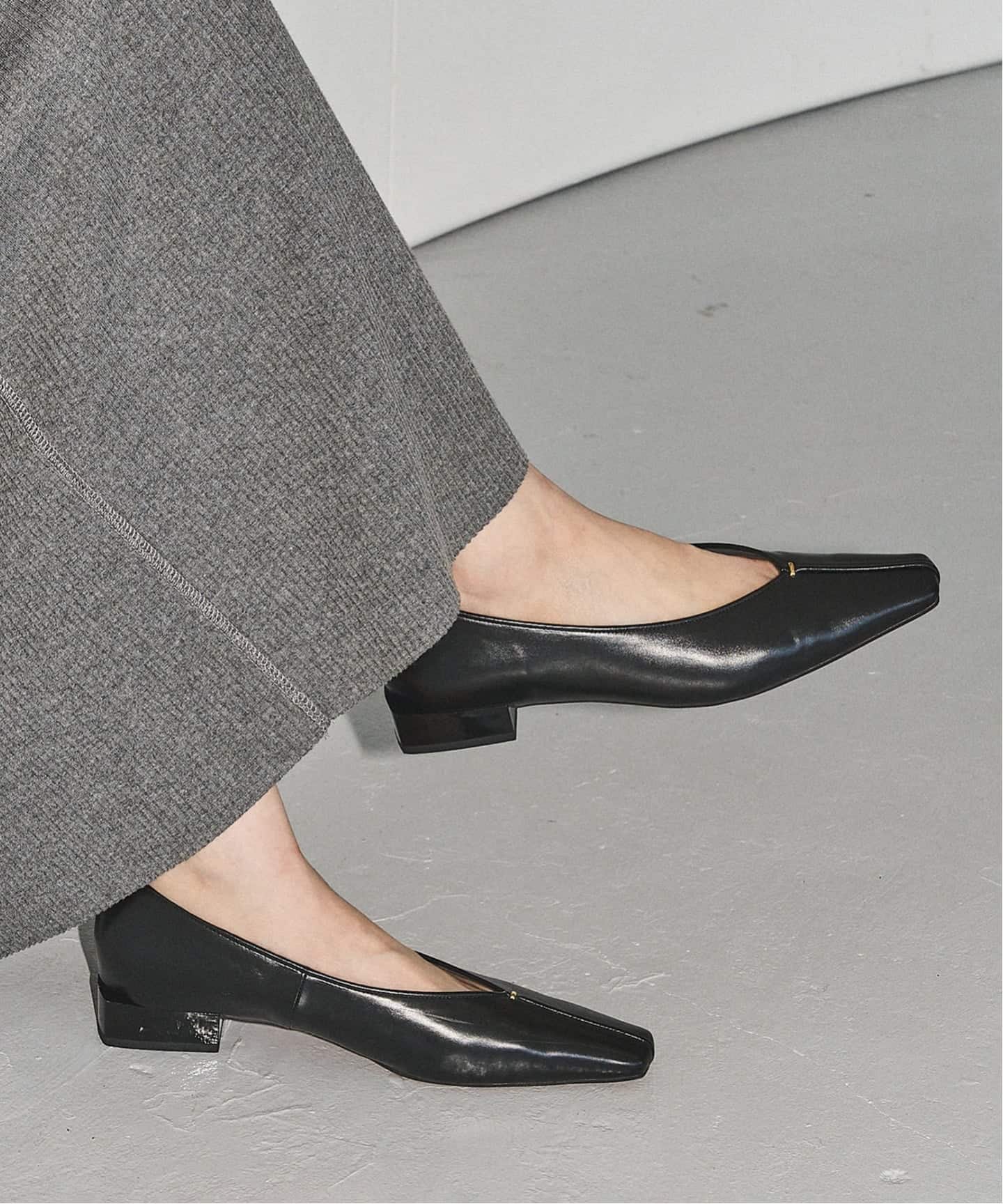 LE TALON｜《追加》GRISE2.5cmナロースクエアシームフラット | Rakuten