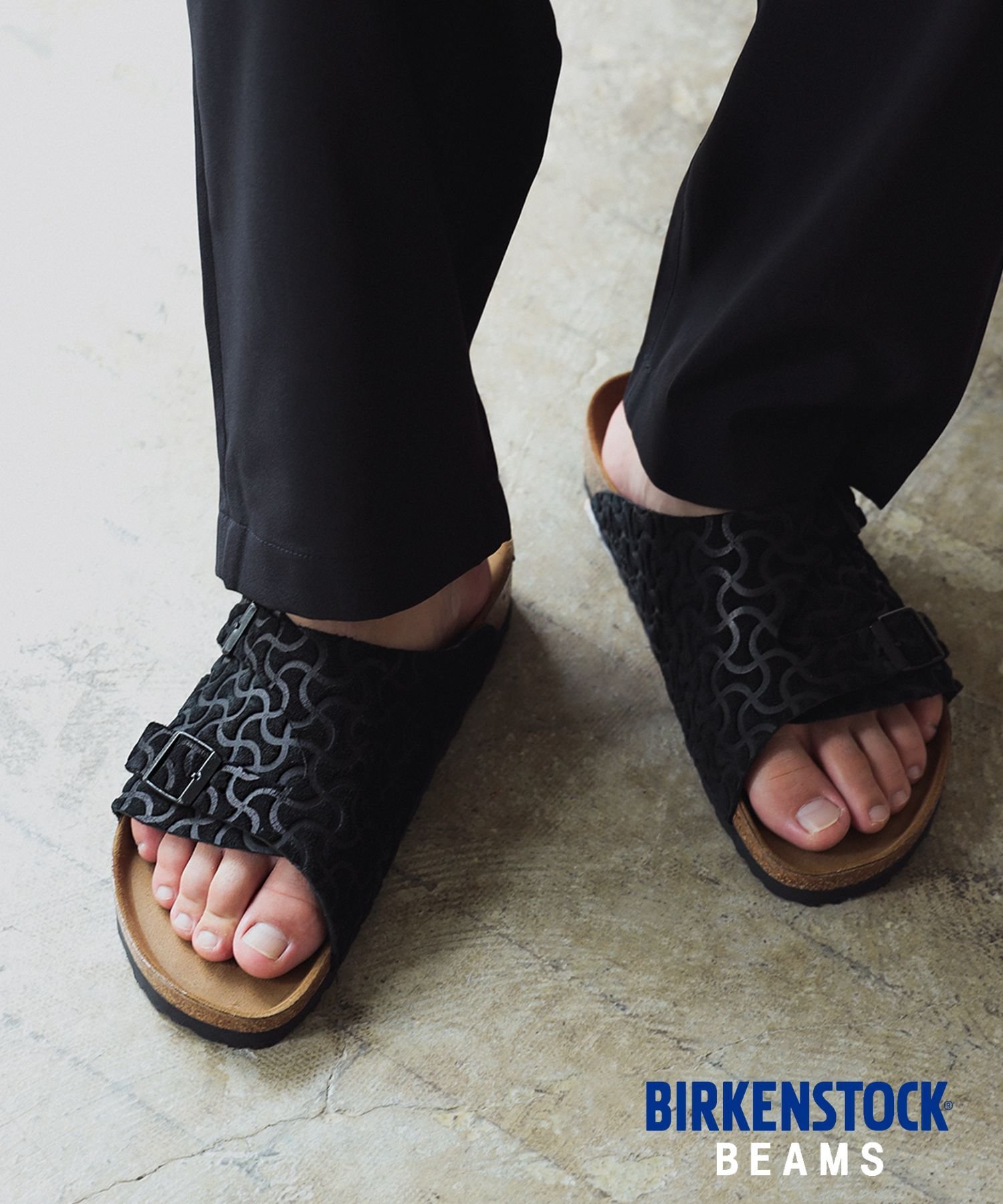 BEAMS MEN｜【別注】BIRKENSTOCK / Zurich BONE PATTERN BLACK