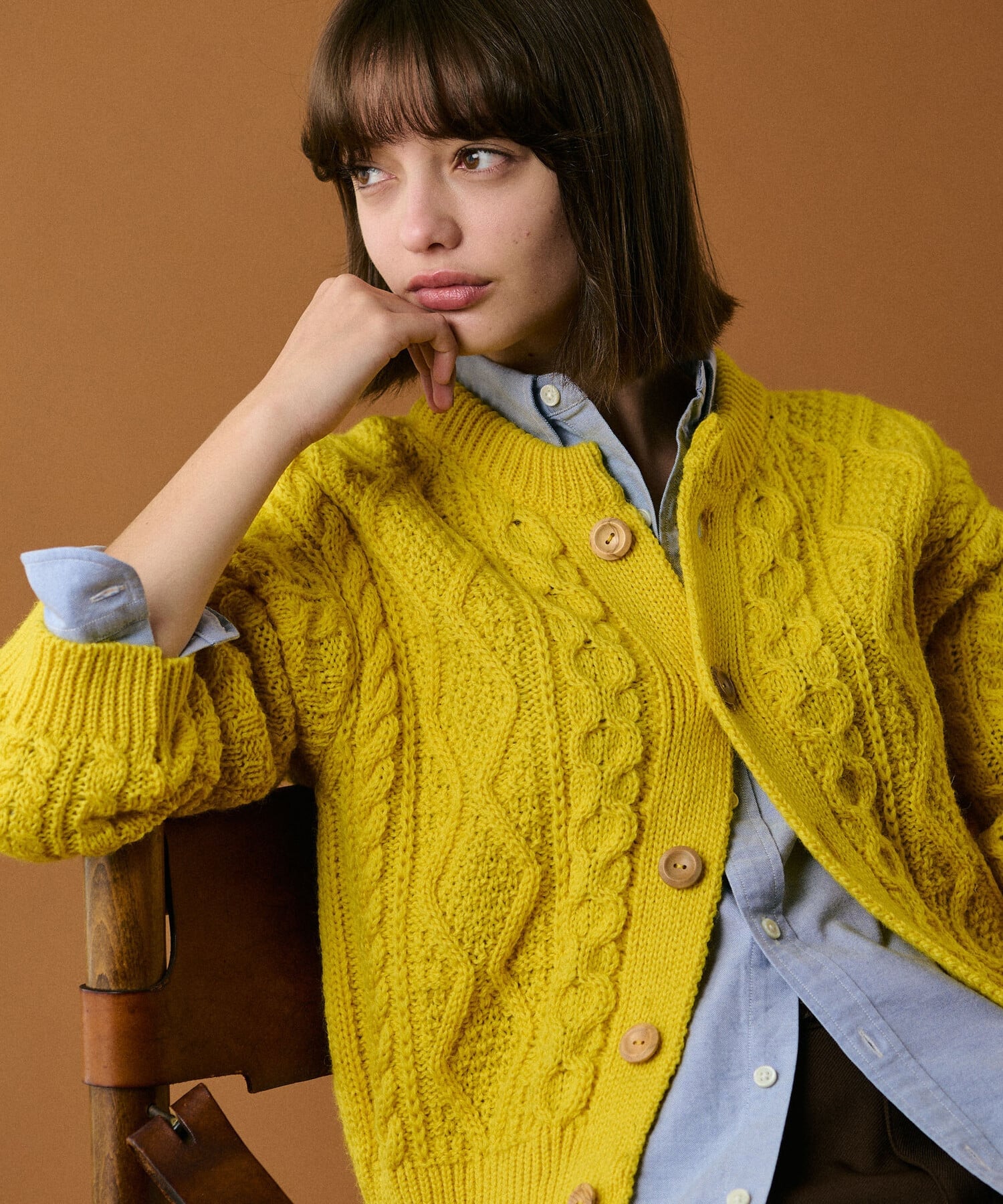 Bshop｜James Charlotte | ウール アランニットカーディガン WOMEN