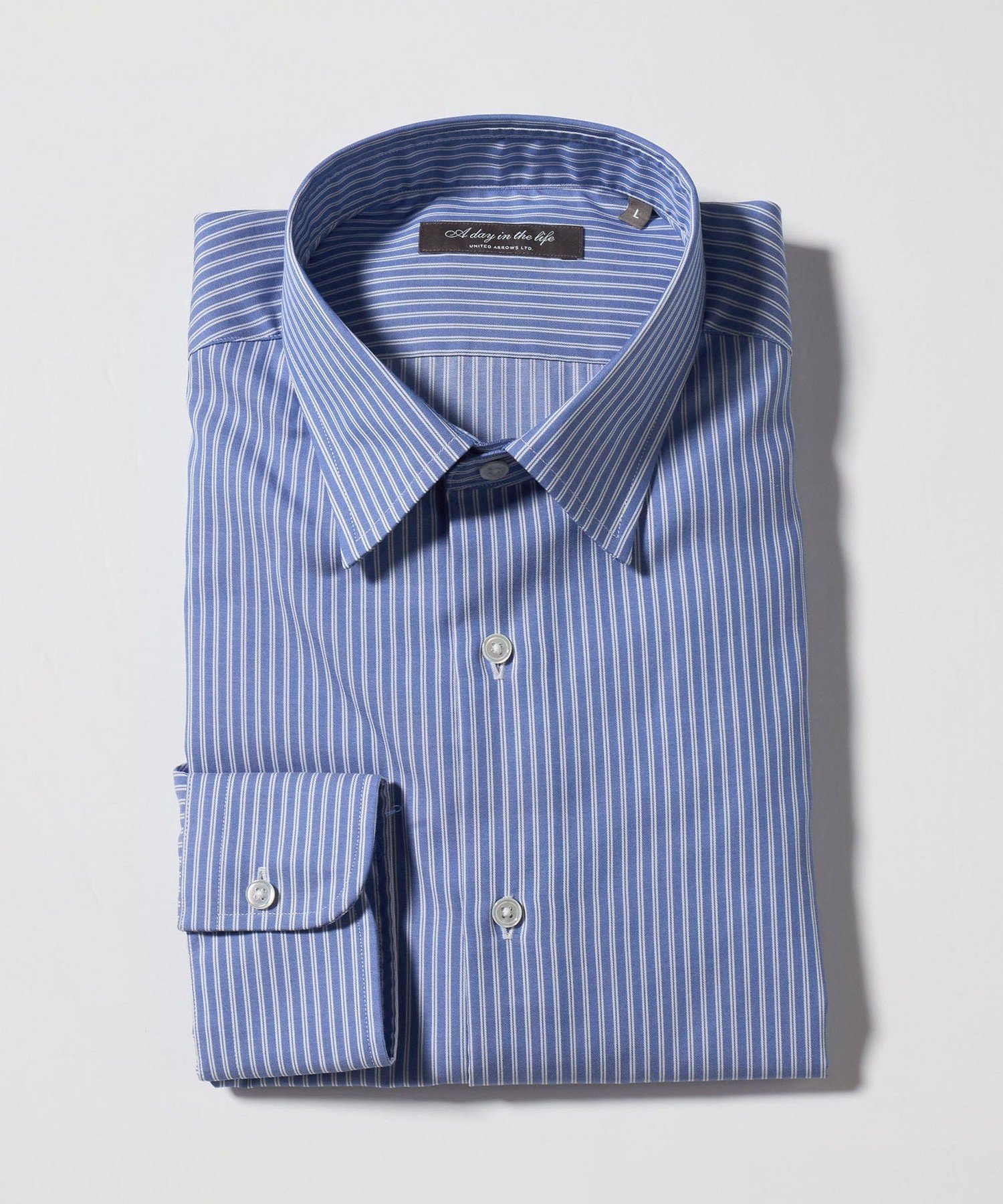 UNITED ARROWS LTD. OUTLET｜ブルーストライプ セミワイドカラーシャツ