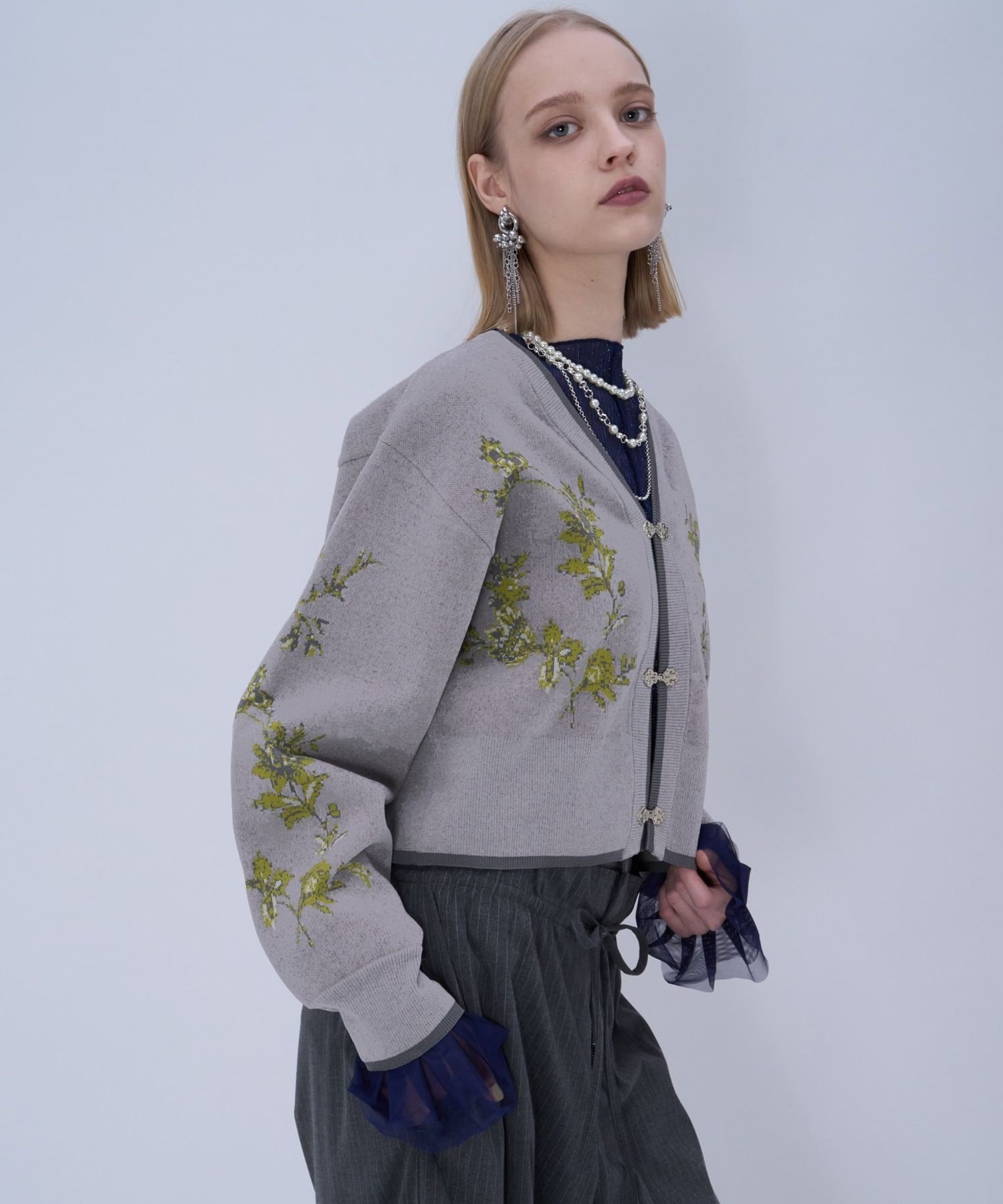 HARE｜チャイナガラVニットカーディガン | Rakuten Fashion(楽天