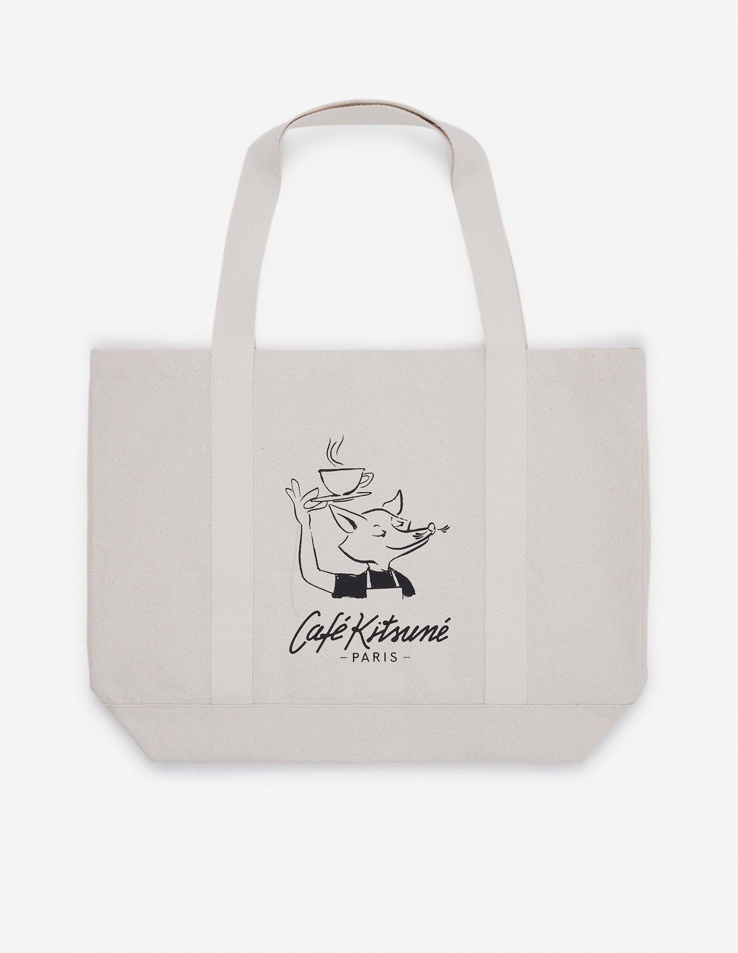 MAISON KITSUNE｜CAFE KITSUNE COFFEE CUP TOTE BAG | Rakuten Fashion