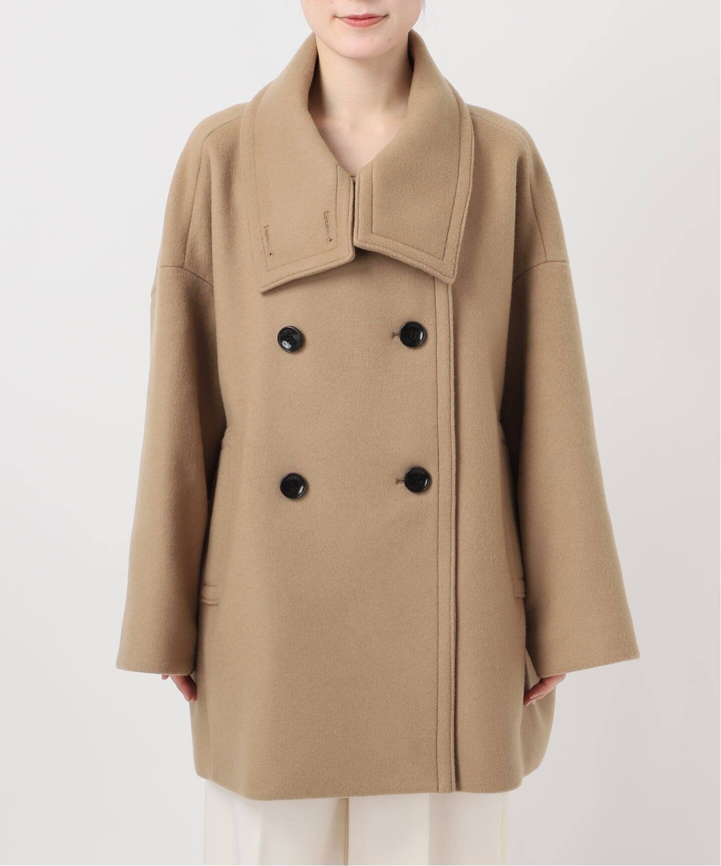 NOBLE｜《追加》スタンドカラーオーバーコート | Rakuten Fashion(楽天