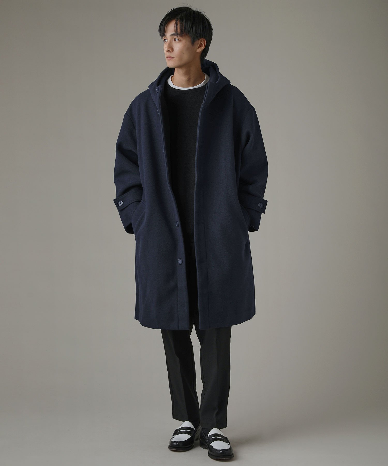 THE CASUAL｜メルトンフーデッドコート | Rakuten Fashion(楽天