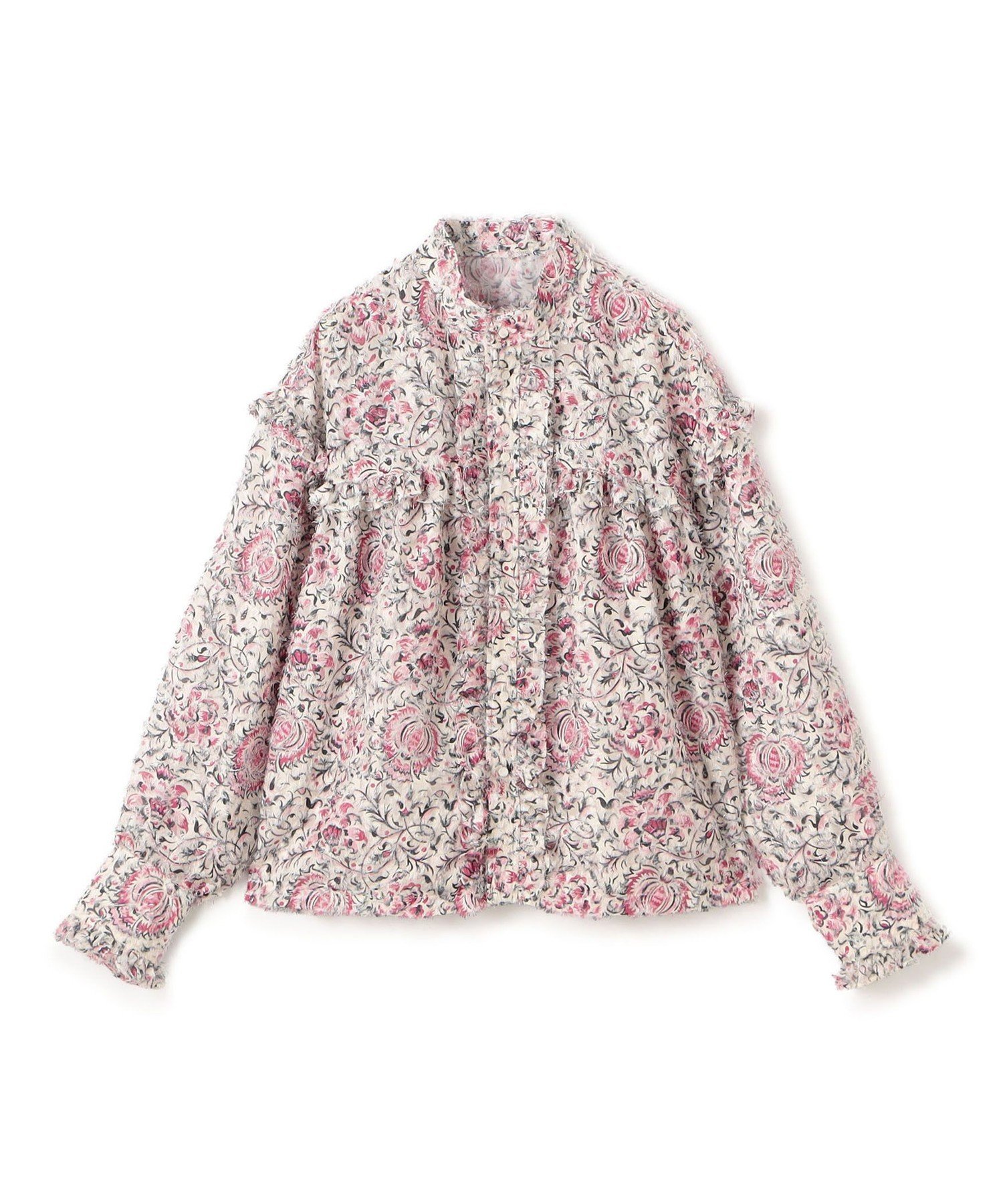 TOMORROWLAND｜ラメカットジャカード カラーフリルブラウス | Rakuten