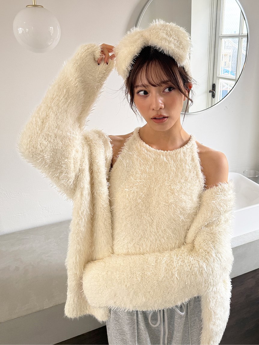 SNIDEL HOME｜シャギーカーディガン | Rakuten Fashion(楽天