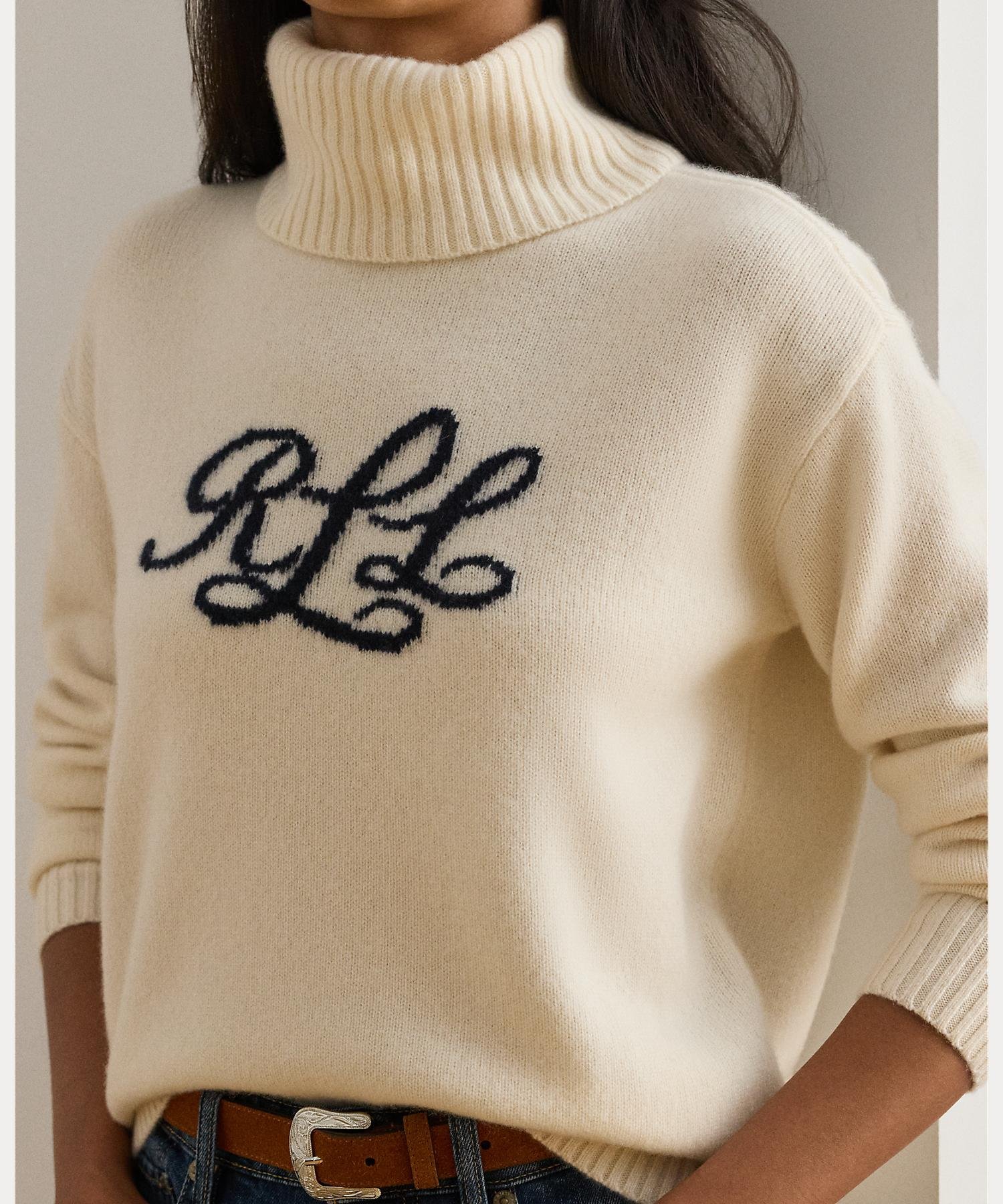 RALPH LAUREN｜ロゴ カシミヤ タートルネック セーター | Rakuten