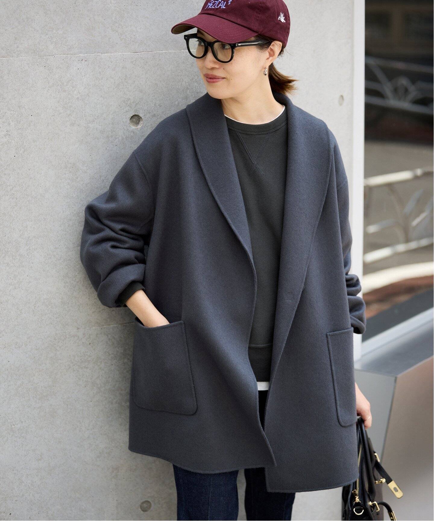 SLOBE IENA｜SUPER140 ダブルフェイスベルテッドコート | Rakuten