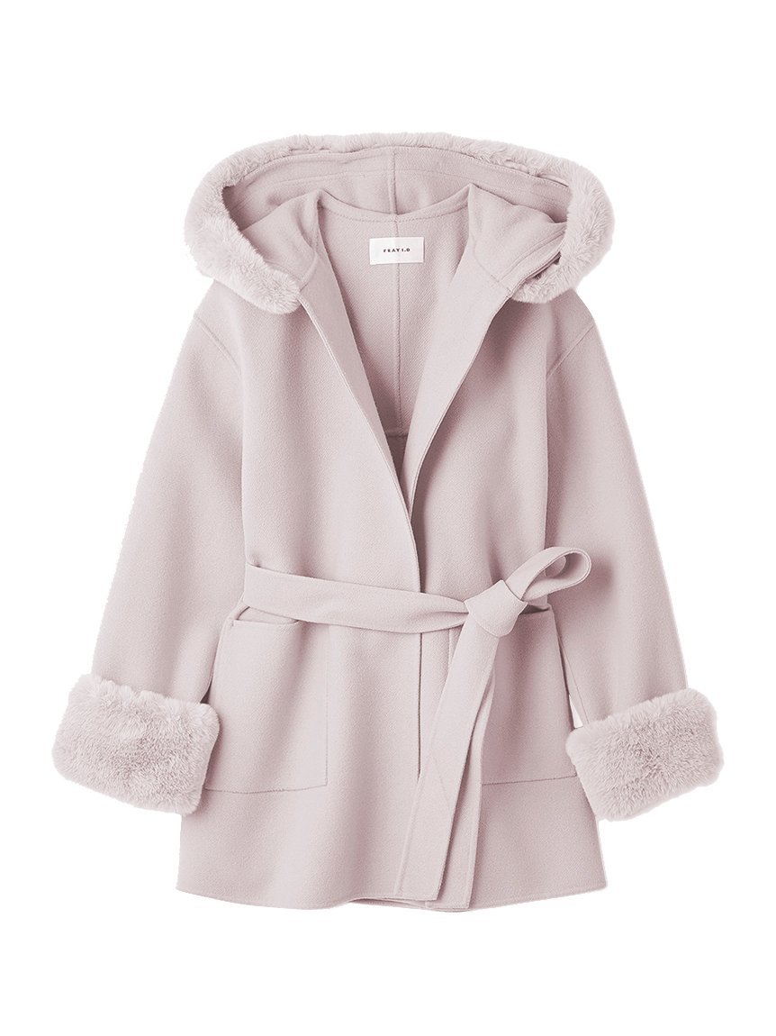 FRAY I.D｜【WEB限定カラー】ファーリバーミドルコート | Rakuten