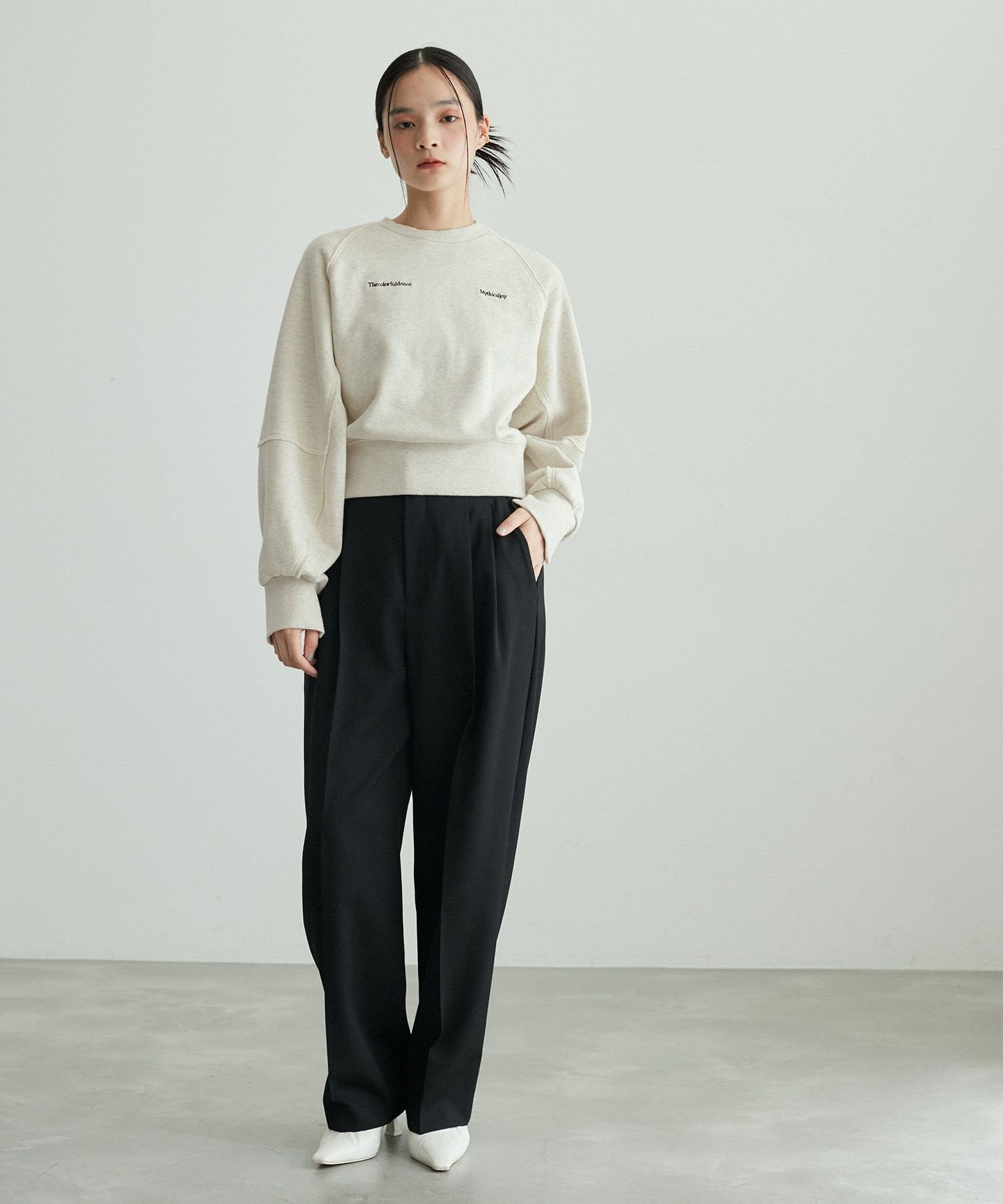 ADAM ET ROPE'｜スリットリブスウェット | Rakuten Fashion(楽天