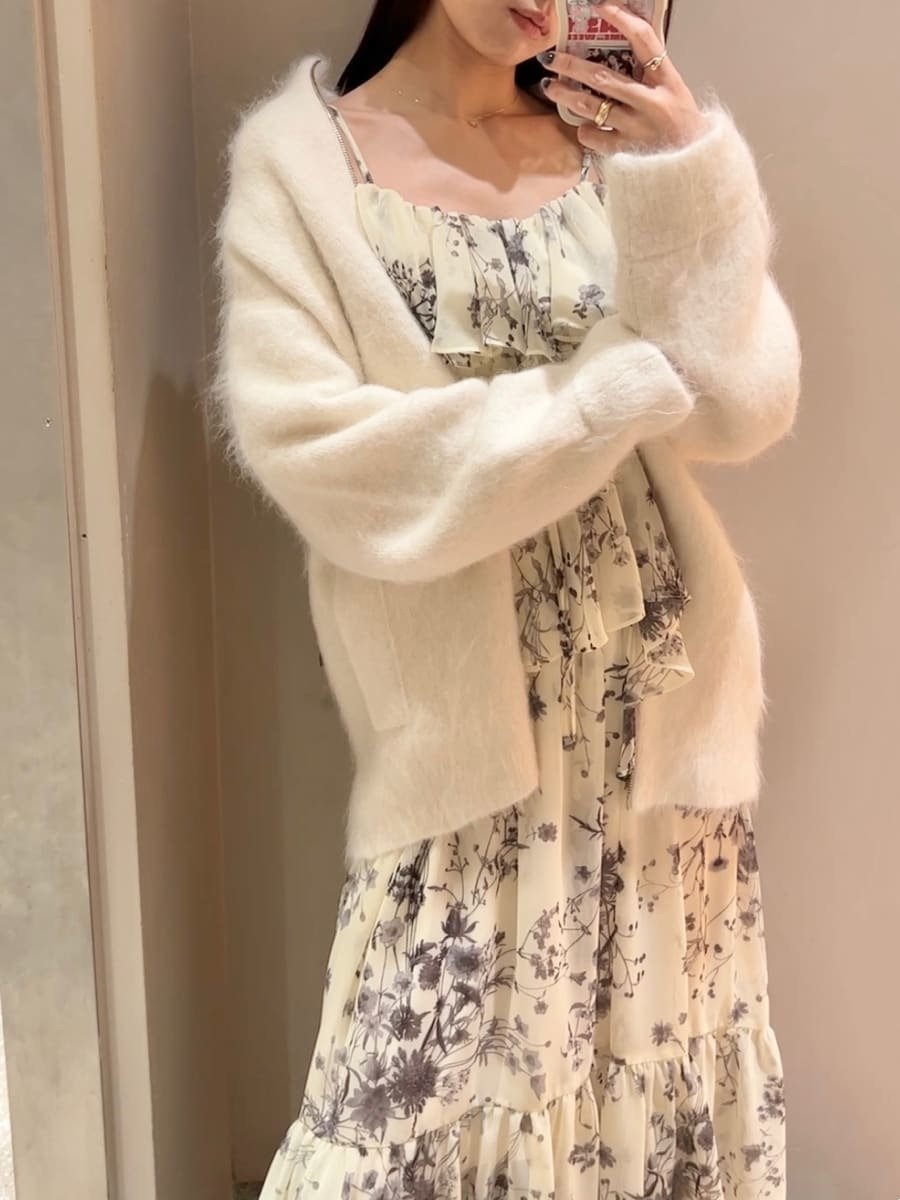 SNIDEL｜アルパカシャギージップコート | Rakuten Fashion(楽天