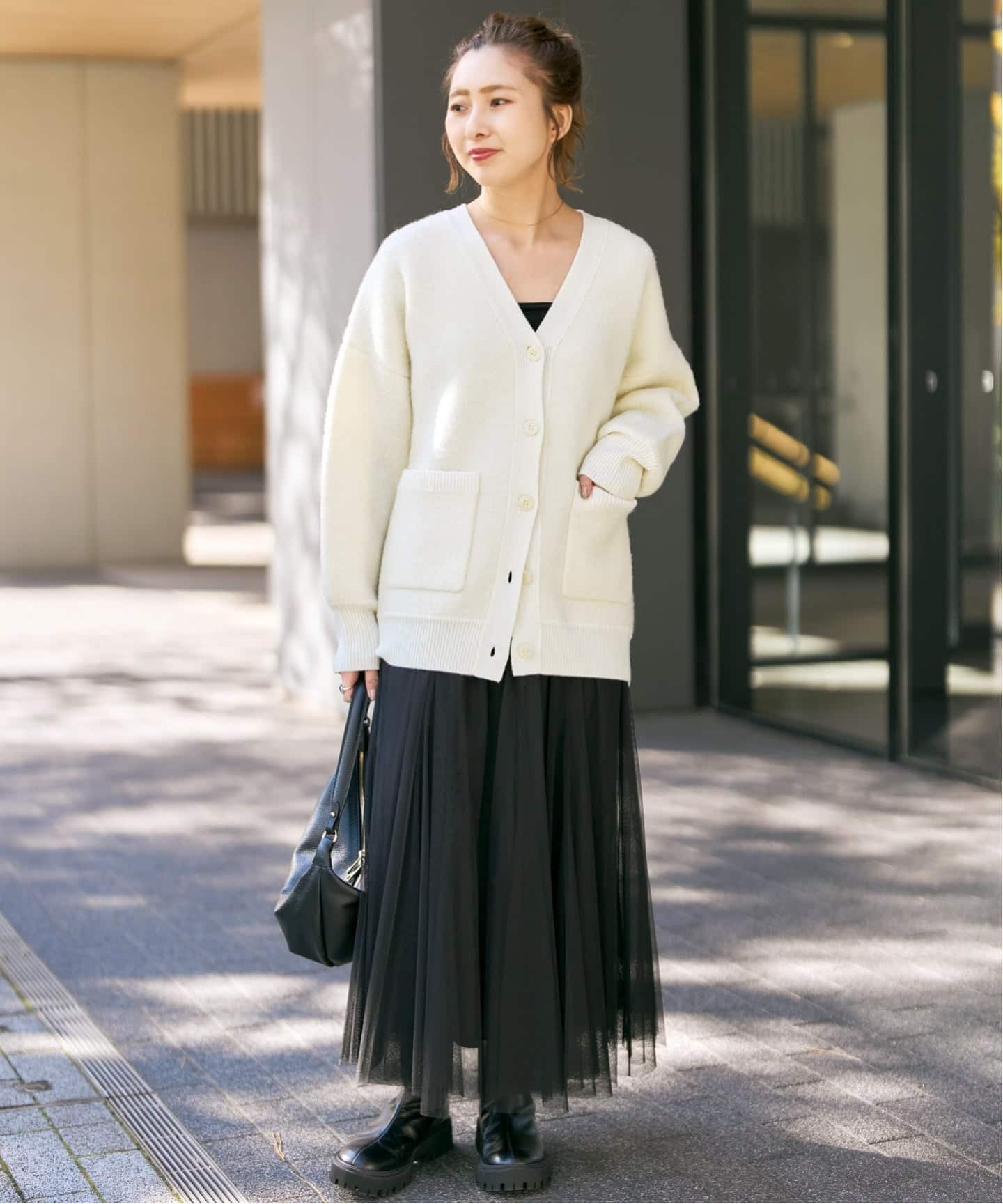 Spick & Span｜《追加》ブークレダブルフェイスカーディガン | Rakuten