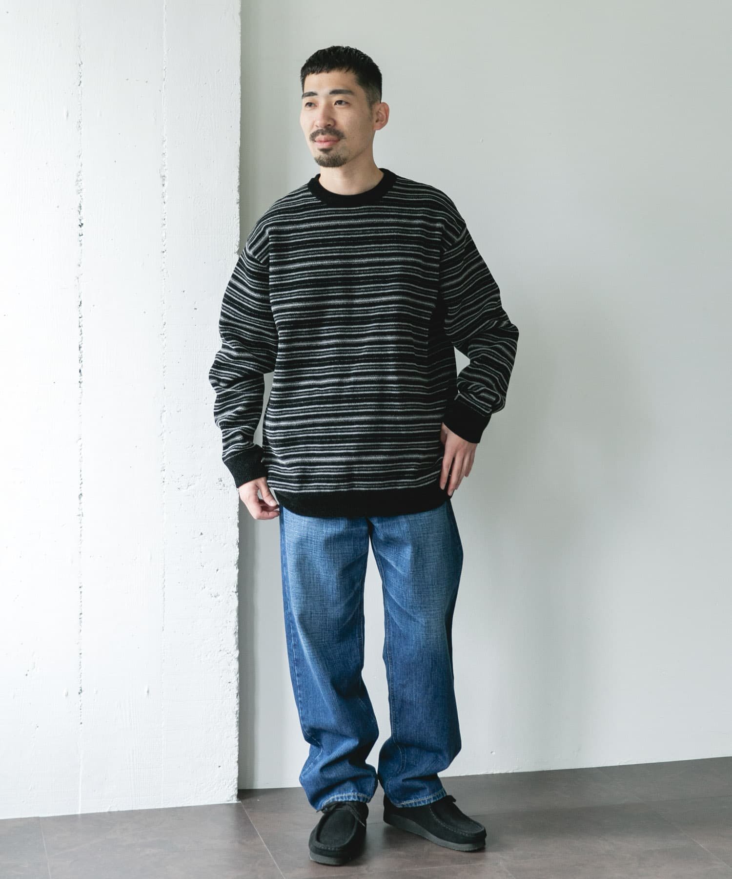 URBAN RESEARCH DOORS｜モールマルチボーダーニット | Rakuten Fashion