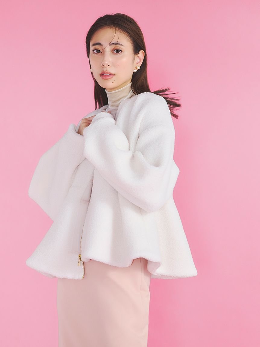 SALE／50%OFF】CELFORD ボアペプラムジャケット セルフォード