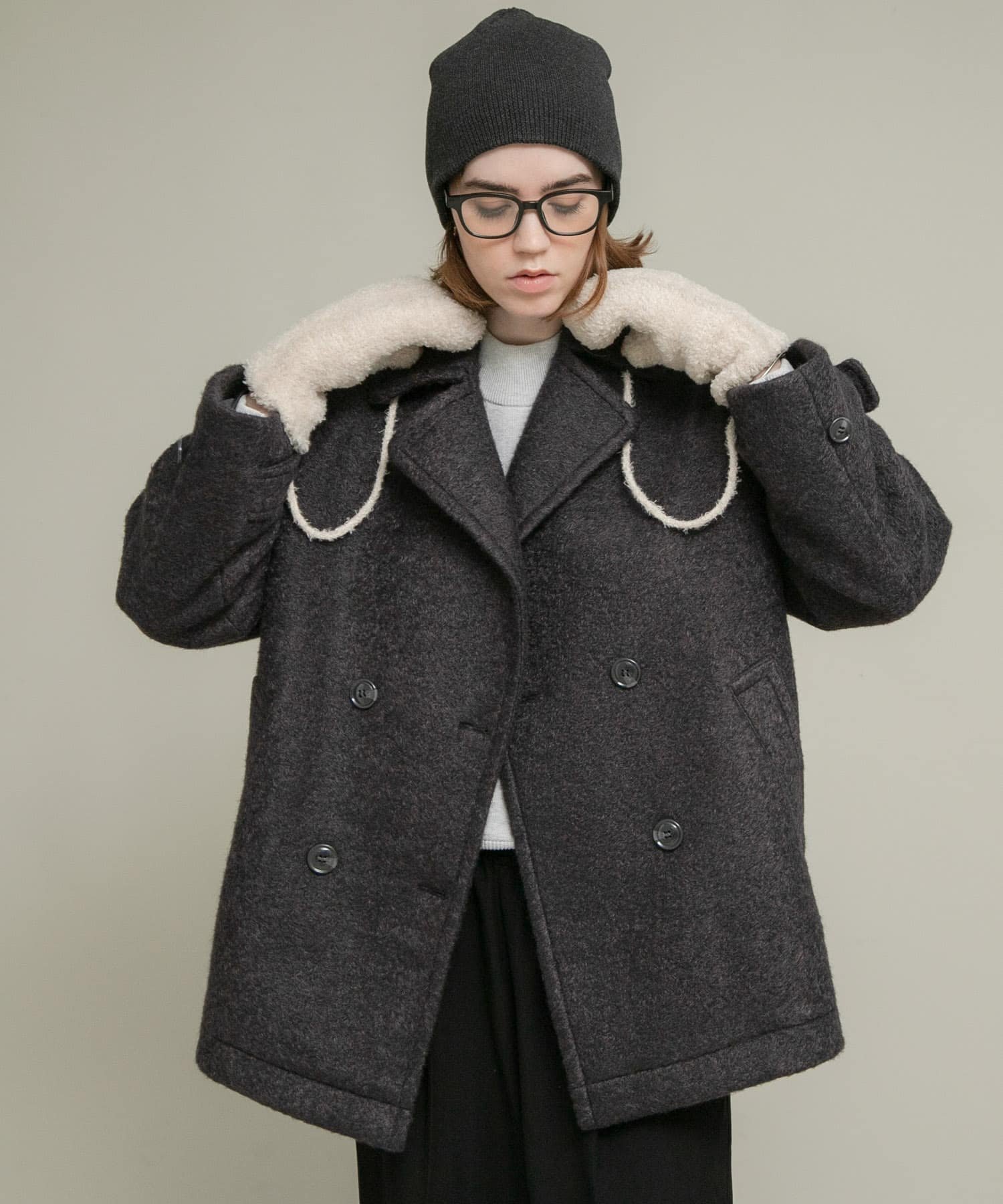 Sonny Label｜ウールライクカーリーシャギーコクーンコート | Rakuten