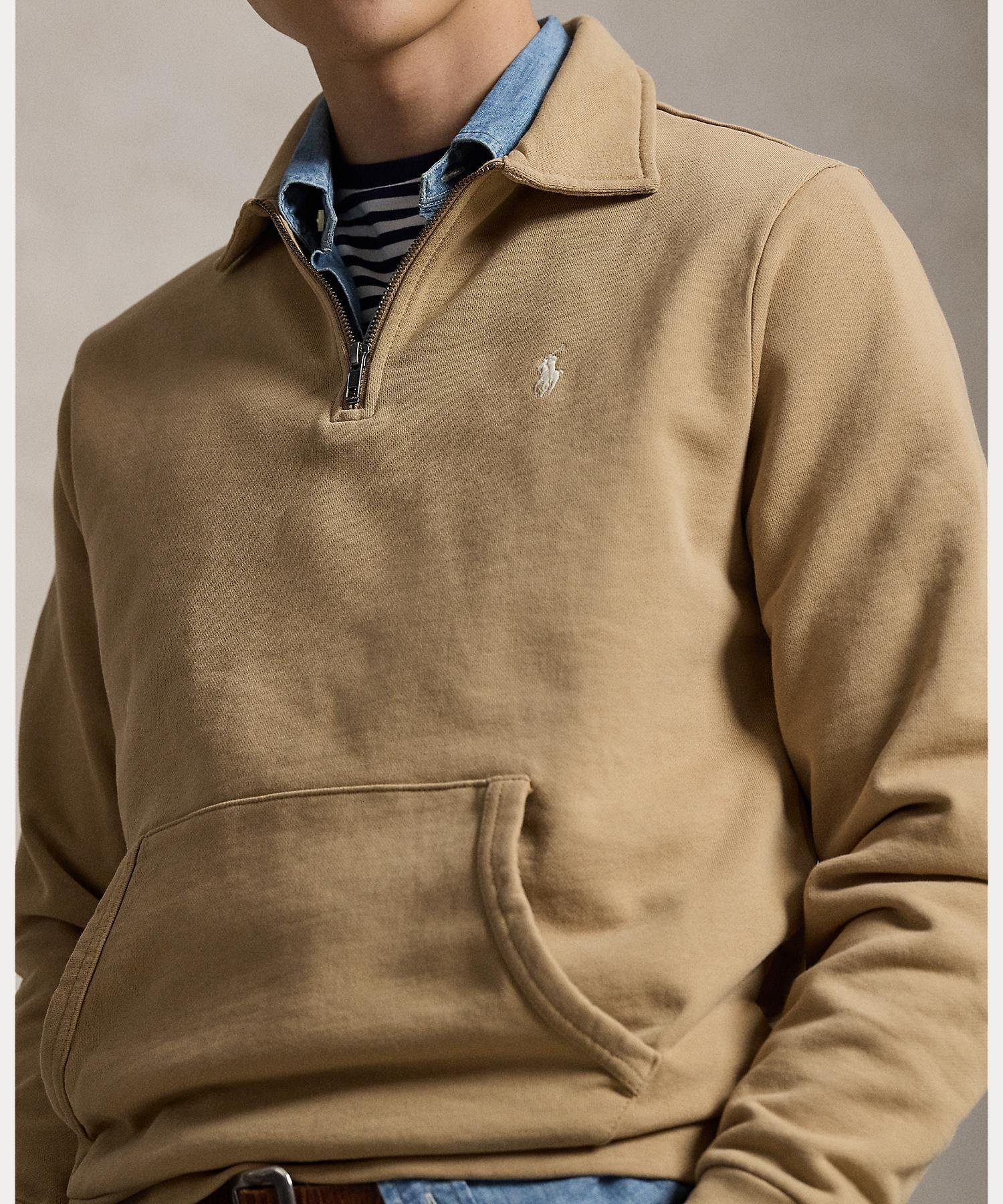 RALPH LAUREN｜ロゴバック フリース クォータージップ スウェット