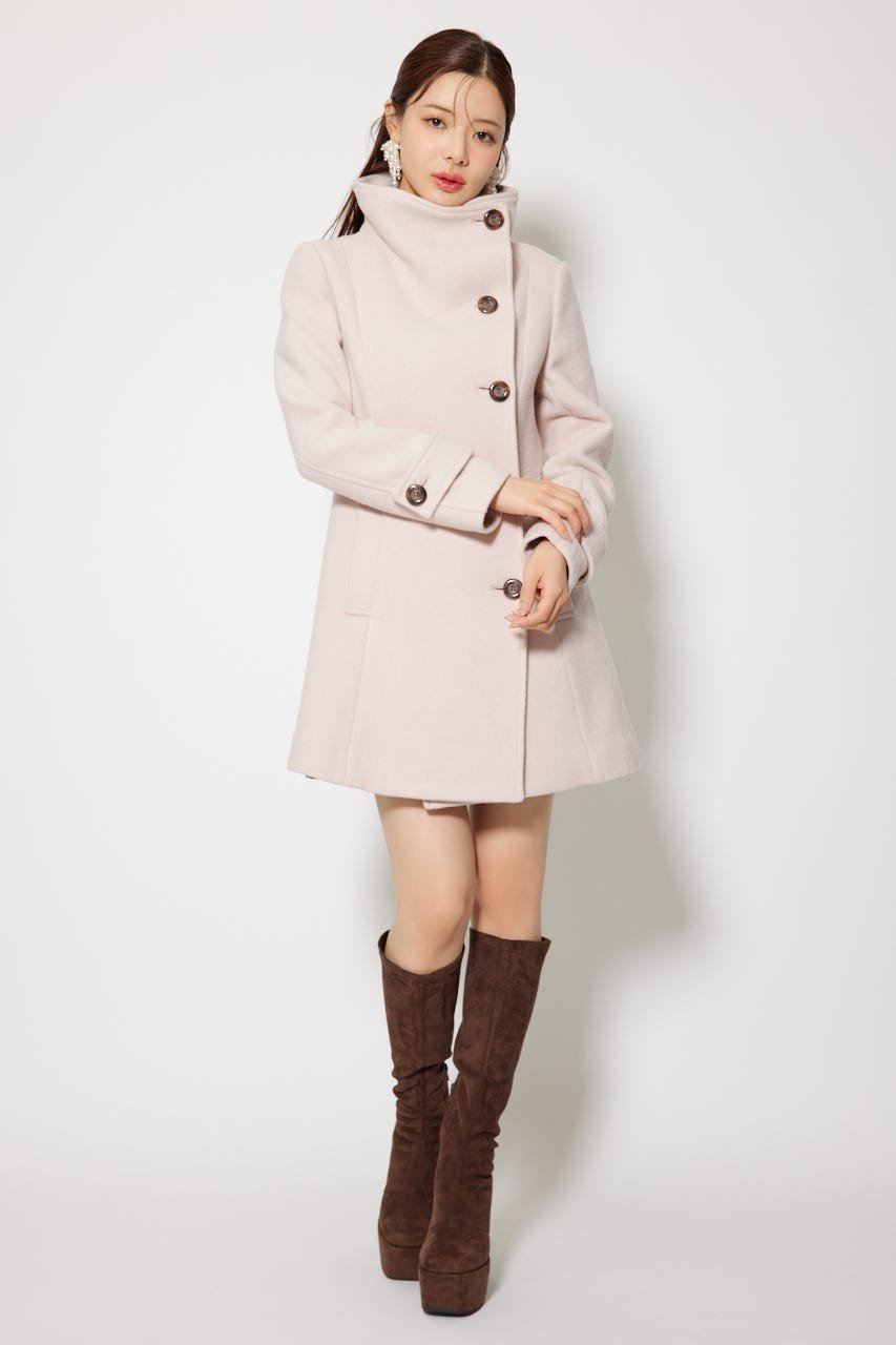 rienda｜25オーバーネックシンデレララインミニコート | Rakuten