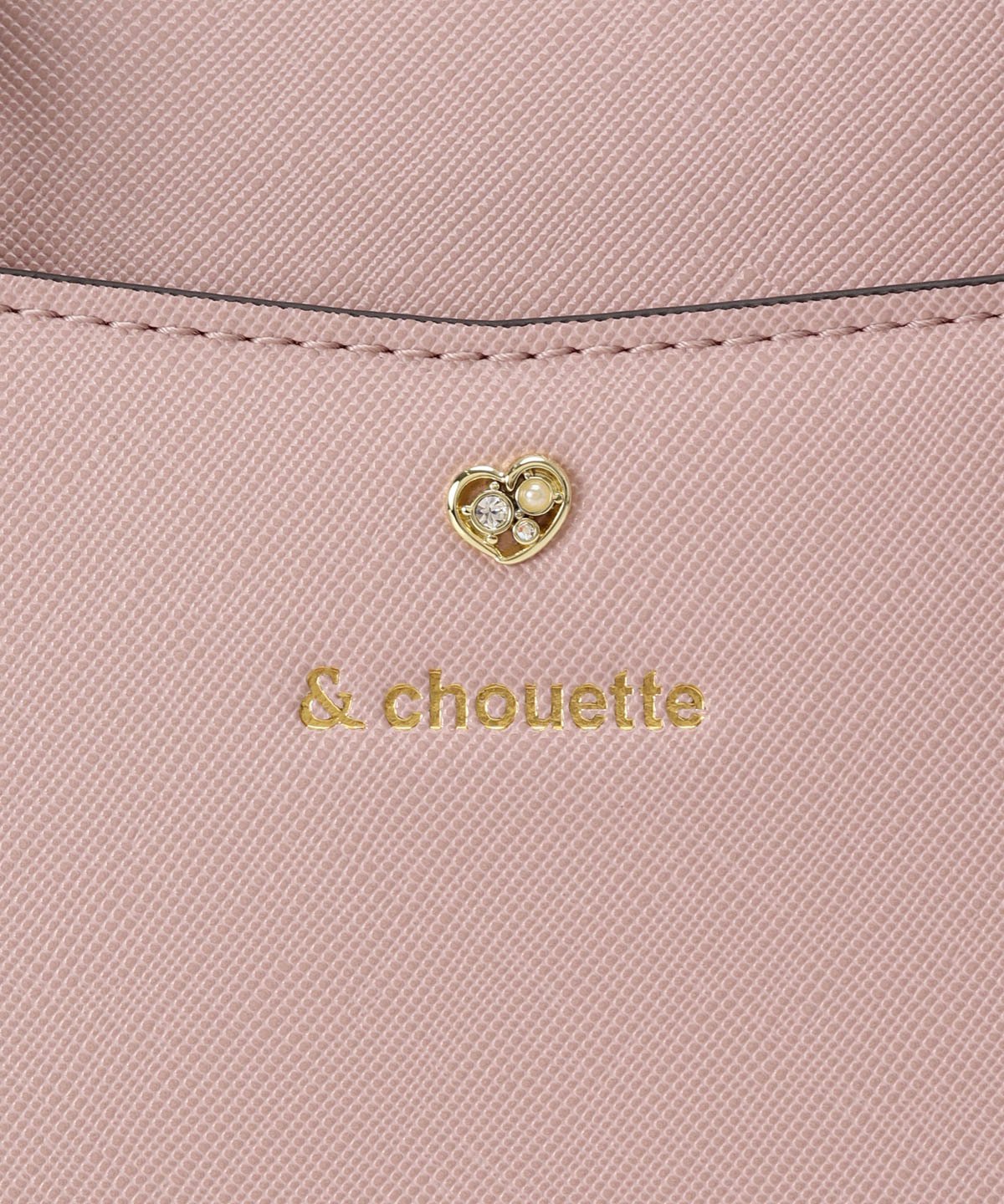 & chouette｜《推し事バッグ》クリアポケット付きハートビジュートート