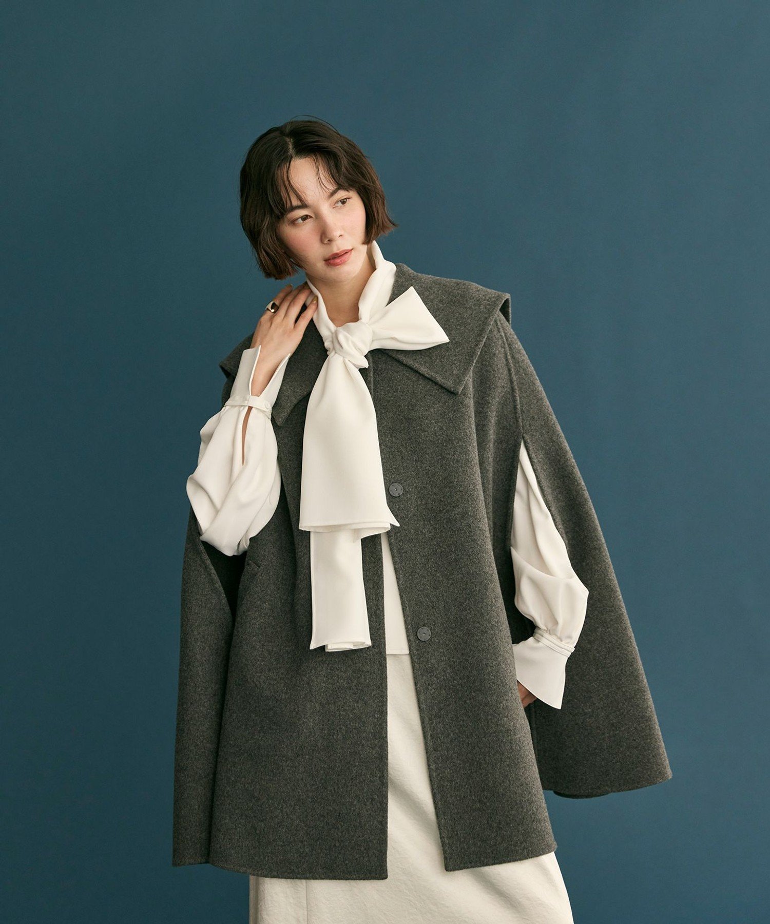 Newans｜【洗濯機可】ビックリボンパウダリーブラウス | Rakuten