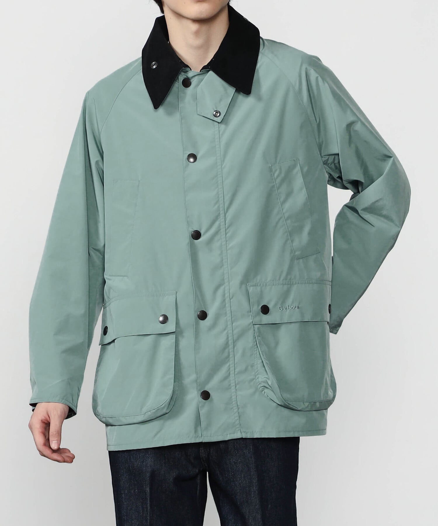 BARBOUR BEDALE オーバーサイズ Sleeve 40 L グレー Barbour（バブアー）Bedale / ビデイル OS WAX ガーメント付【グレー