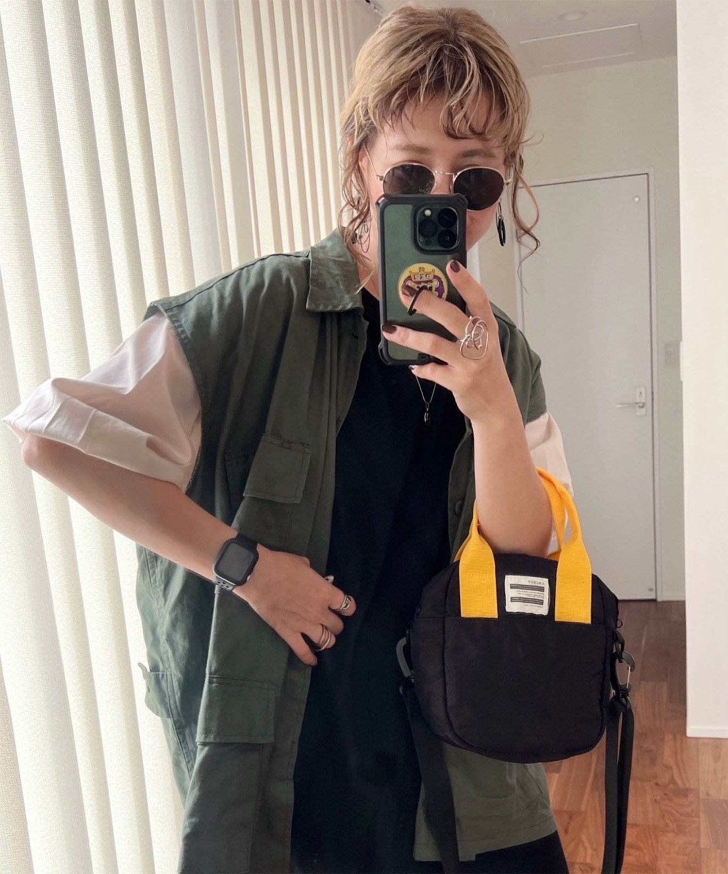 DEVICE｜ユニークタグ ナイロン ミニショルダーバッグ ノームコア