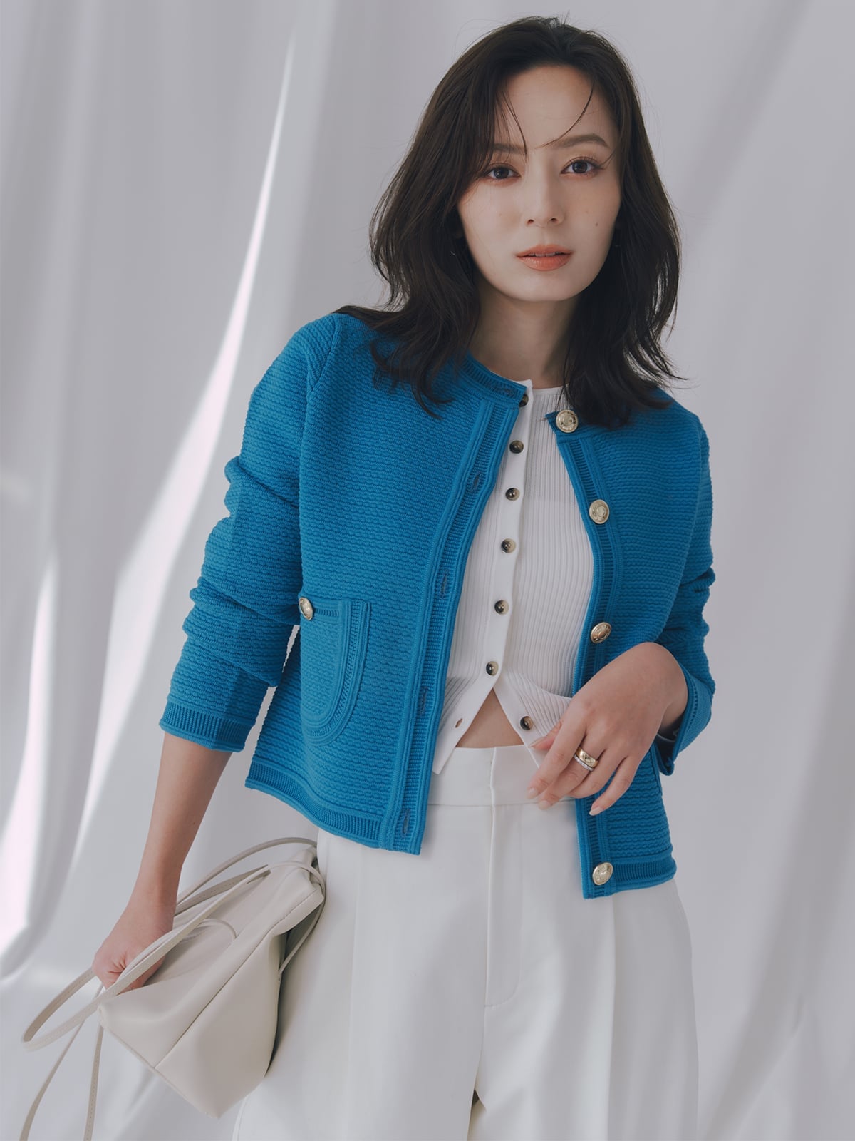 anuans｜リュクスビスコースニットカーディガン | Rakuten Fashion