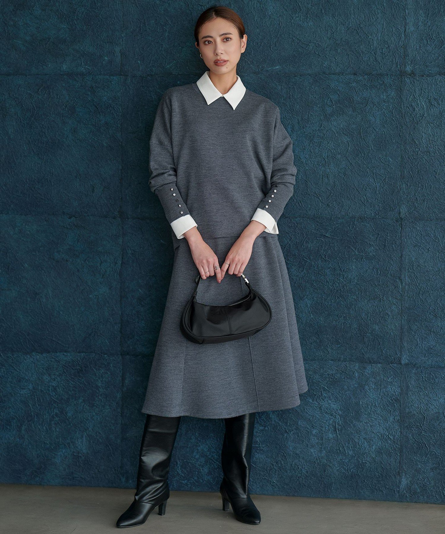 ICB｜【WEB限定カラーあり】マラボーテWジョーゼット ボウタイ付き