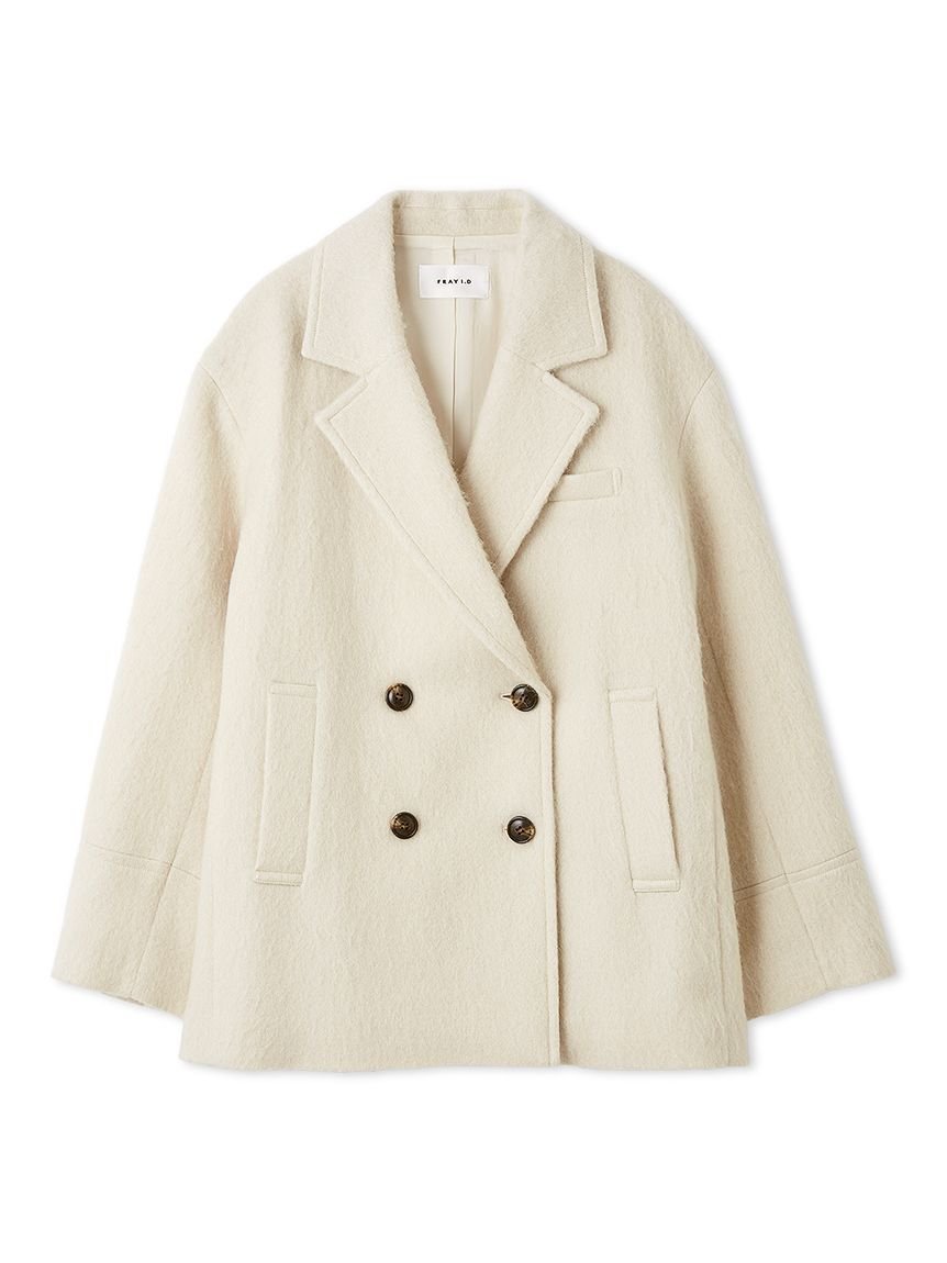 FRAY I.D｜オーバーサイズウールシャギージャコット | Rakuten Fashion