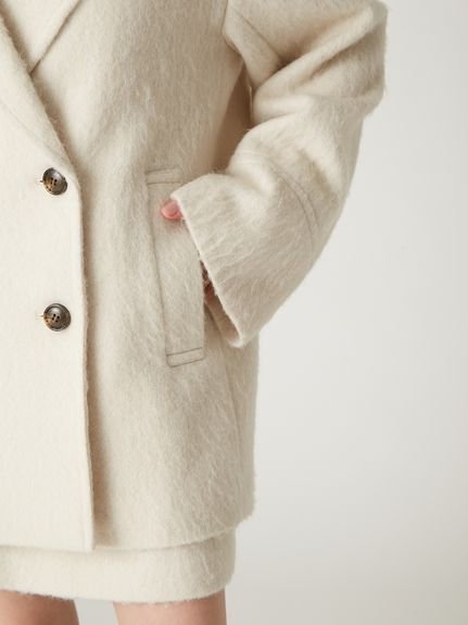 FRAY I.D｜オーバーサイズウールシャギージャコット | Rakuten Fashion