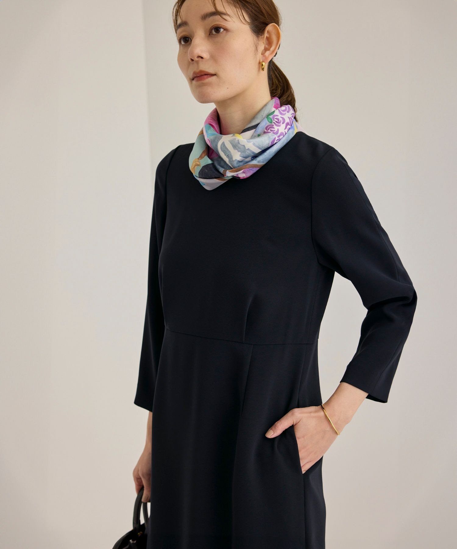 ROPE'｜トリアセダブルクロスウエストコンシャスワンピース | Rakuten