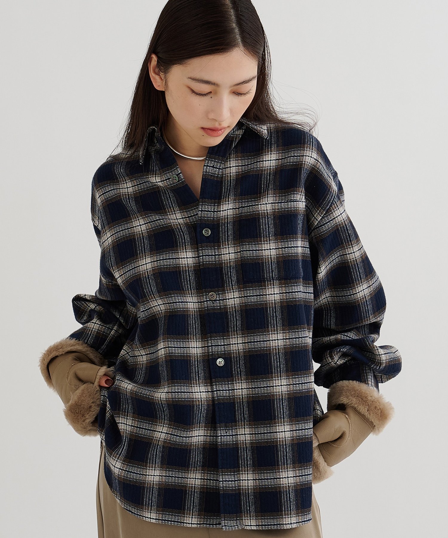 Whim Gazette｜ピケチェックシャツ | Rakuten Fashion(楽天