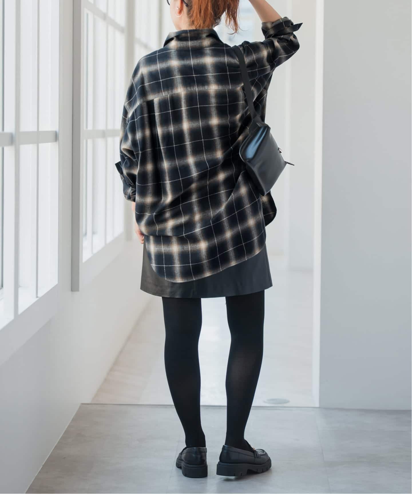 Spick & Span｜メタルボタンオンブレーチェックルーズシャツ | Rakuten